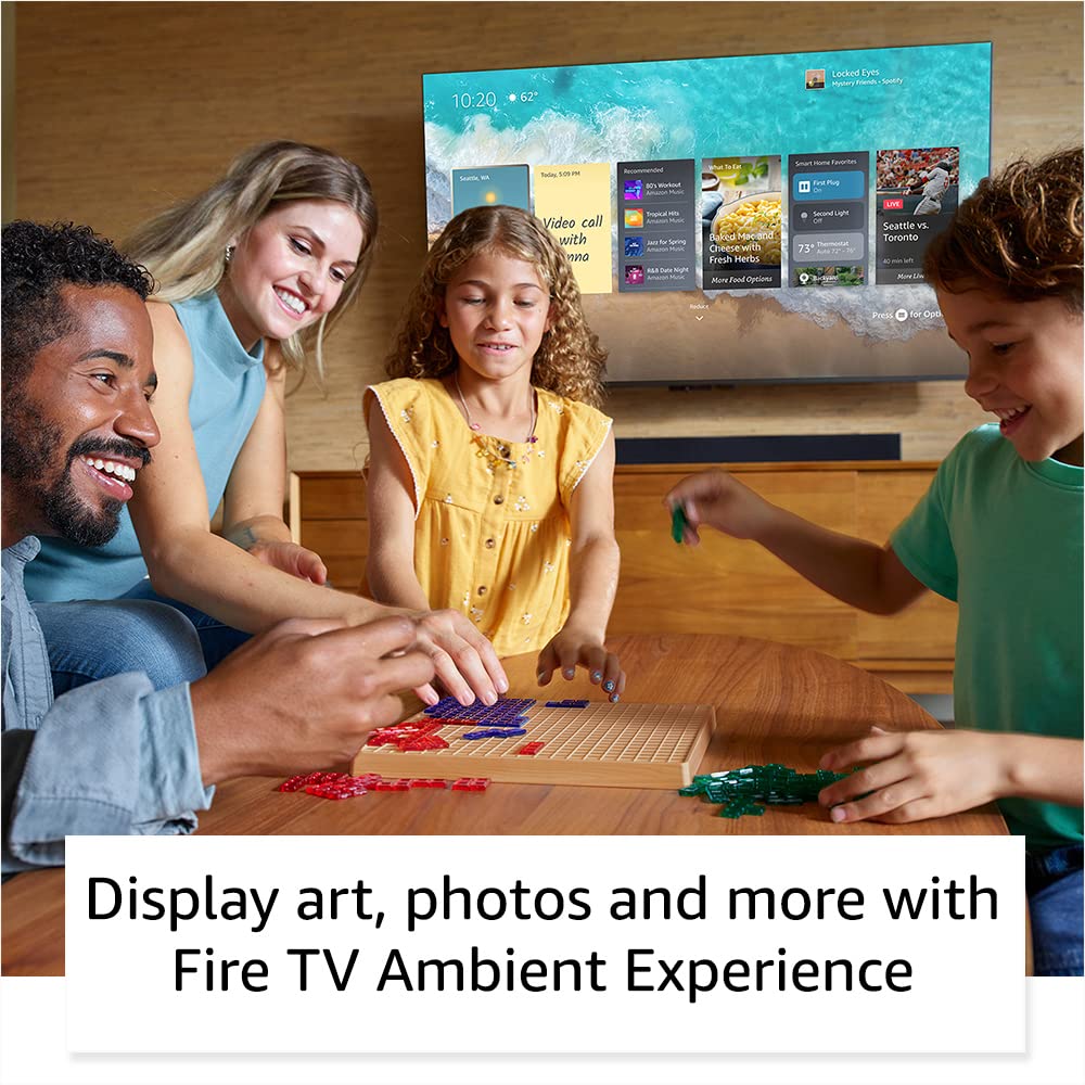 Amazon Fire TV 50" Omni QLED Series 4K UHD smart TV, Dolby Vision IQ, Fire TV Ambient Experience, local dimming, hands-free with Alexa