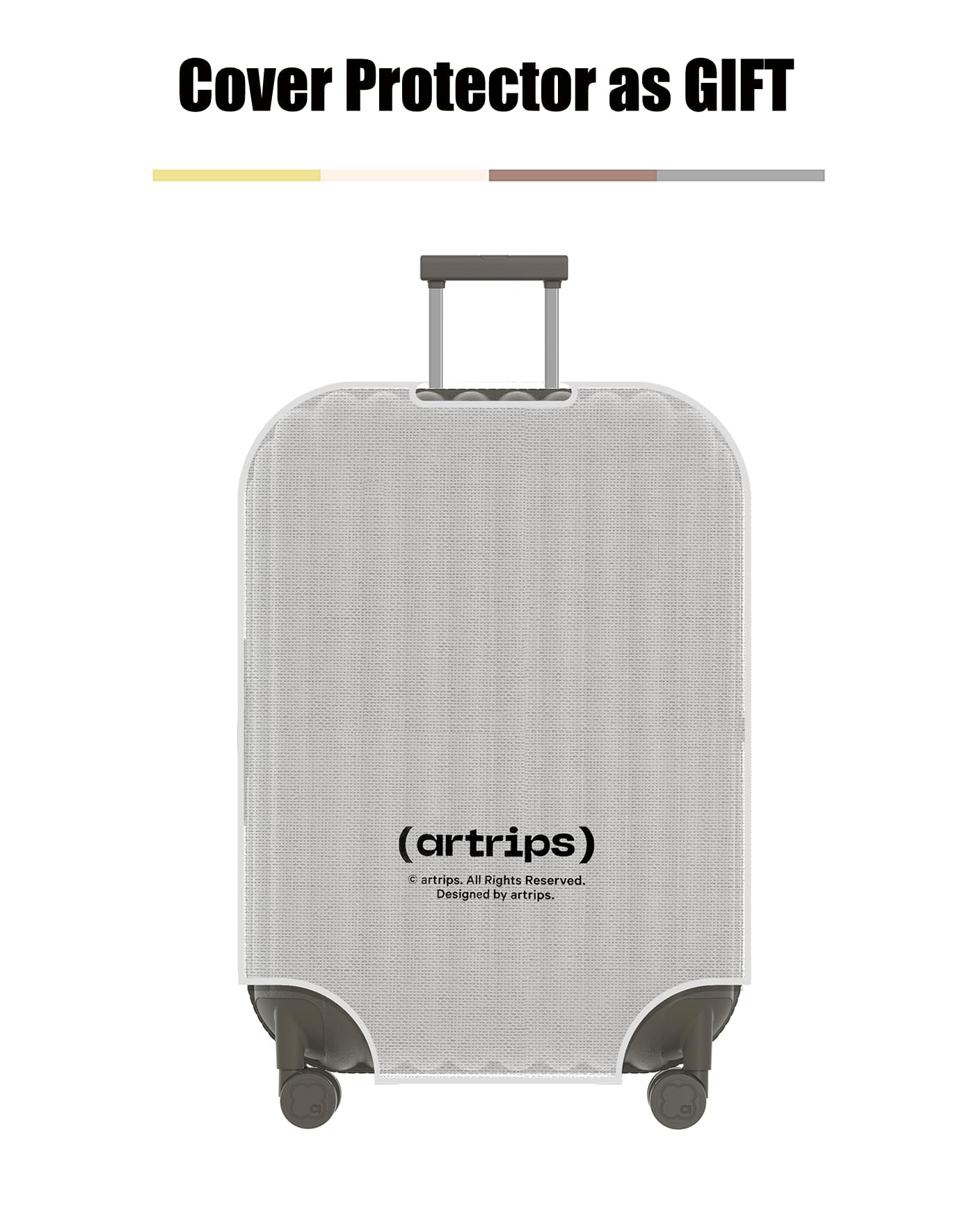 artrips Luggage with 8 Spinner Wheels,Lightweight Hardside Suitcase with Cover Protector,PC Hardshell Luggage,Travel Suitcase with Bread Design,TSA Lock,20/24/28inch