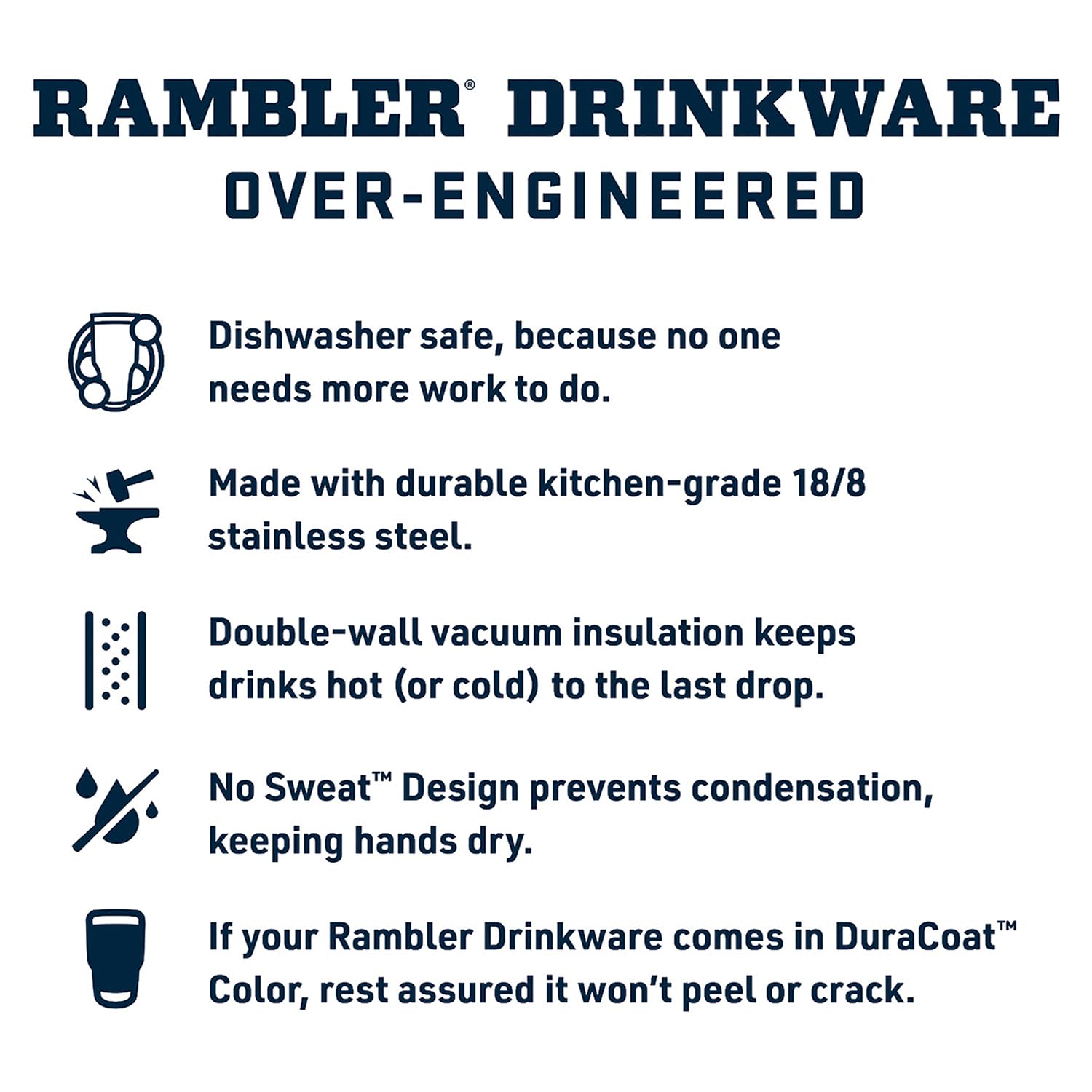 YETI Rambler Tumbler with Handle and Straw Lid, Vacuum Insulated Travel Mug, Stainless Steel