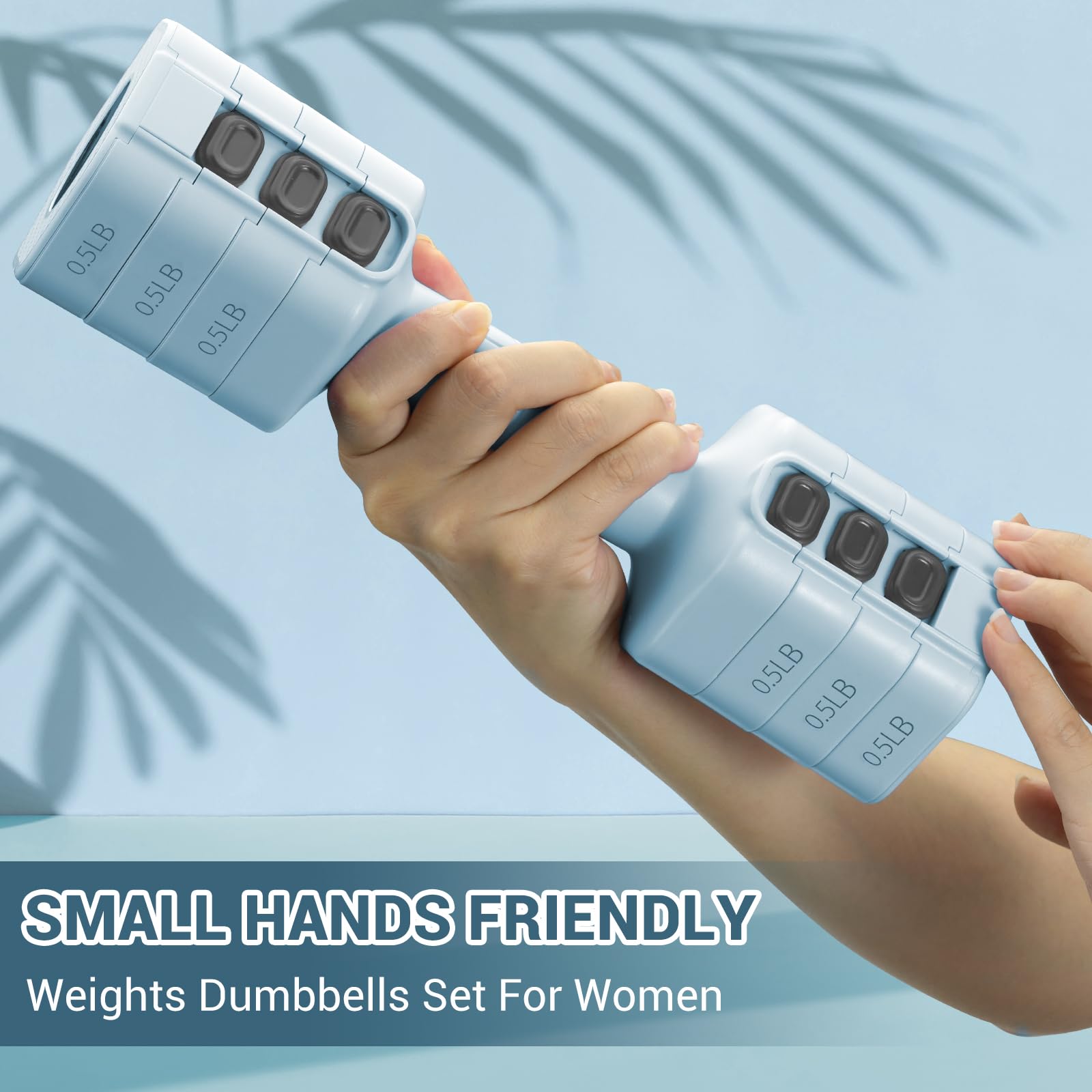 Adjustable Dumbbells Hand Weights Set: Sportneer 4 In 1 Weight Each 2lb 3lb 4lb 5lb Free Weights Dumbbells Set for Women Fast Adjust Dumbbell Set for Men Home Gym Workout Strength Training Exercise