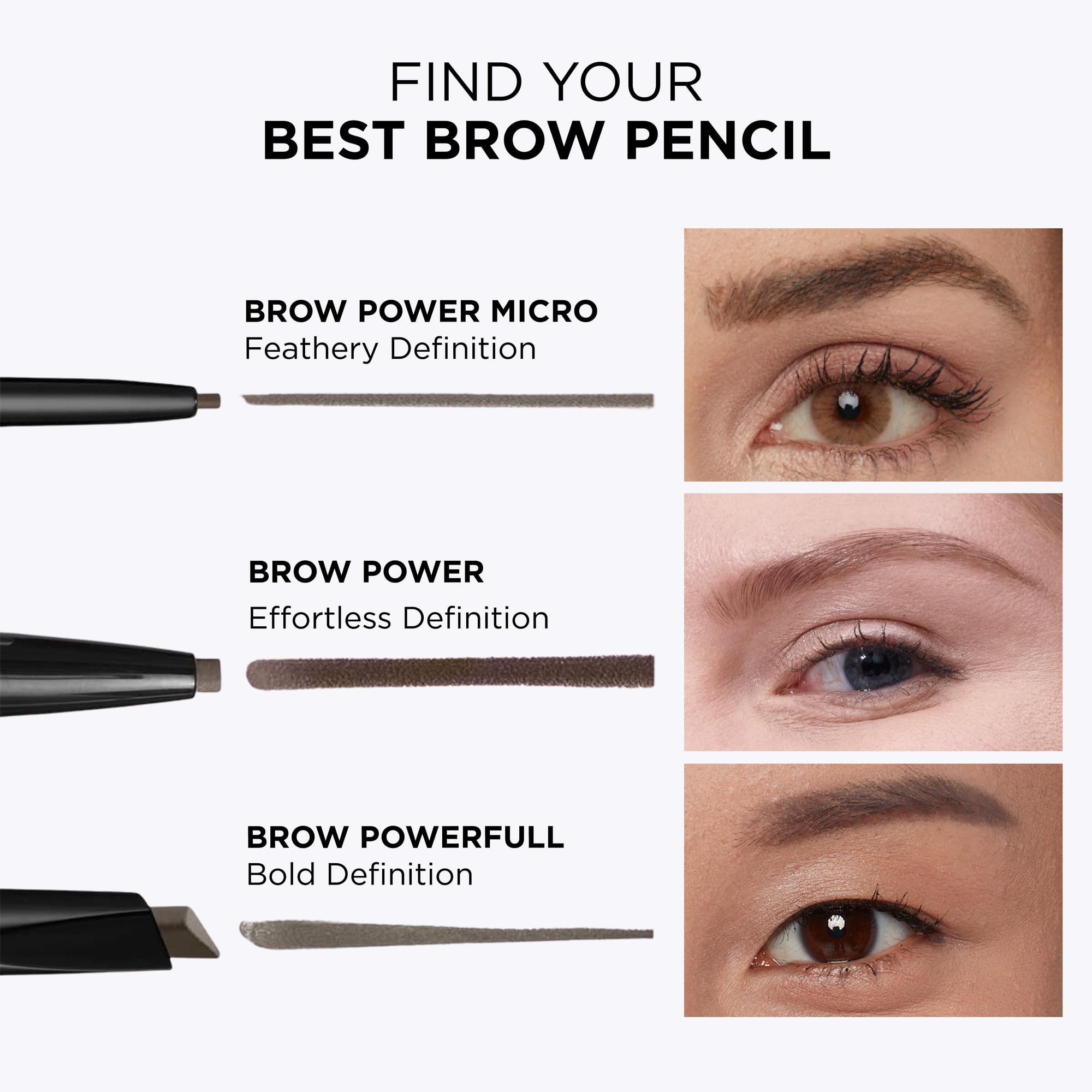 IT Cosmetics Brow Power Eyebrow Pencil - Universal Shades - Long-Lasting, Budge-Proof Formula - With Biotin - Natural-Looking Brows - Built-in Spoolie Brush