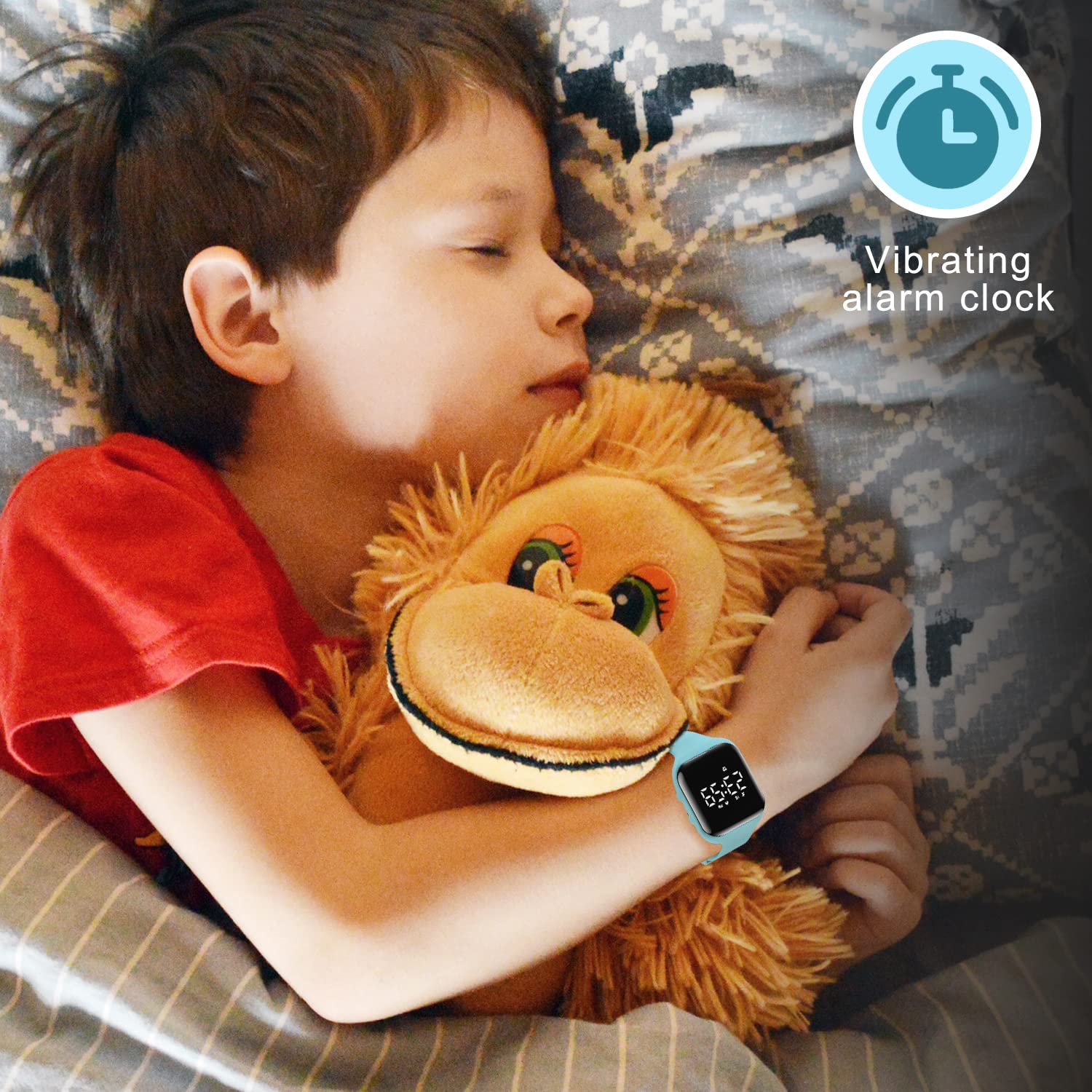 Kids Watch, No App Fitness Tracker Watch for Kids Teenager Digital Watch with Steps Counter/Distance/Calories/Alarm/Stopwatch Fitness Watch for Kids Girls Boys Gift for Teens