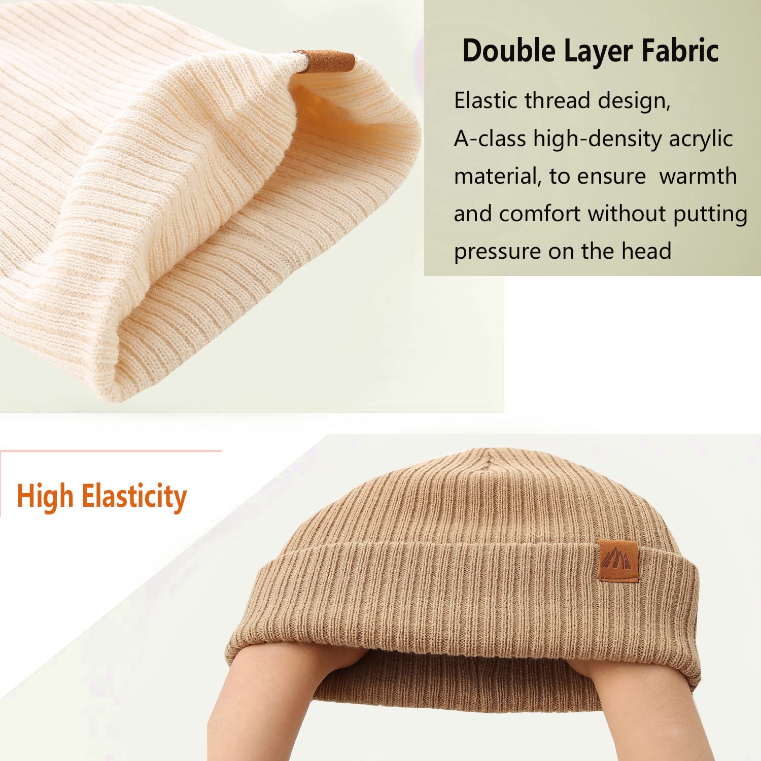 LMLALML Beanie for Toddler Boys Elegant Baby Beanie Knit Winter Hat for Kids