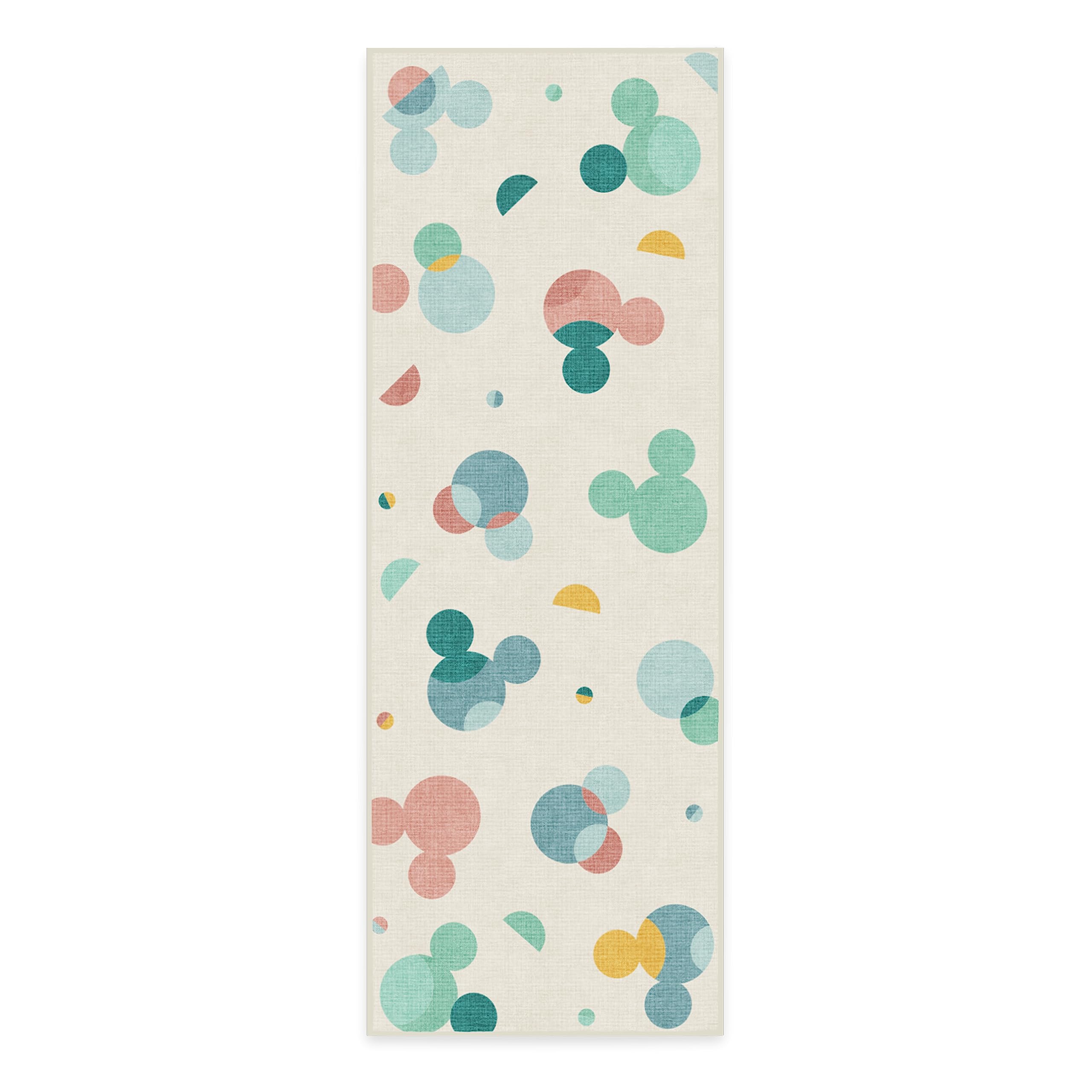 RUGGABLE Disney Classic Minnie Mouse Washable Rug - Perfect Area Rug for Nursery Playroom Kids Room - Pet & Child Friendly - Stain & Water Resistant - Trellis Pink 5&