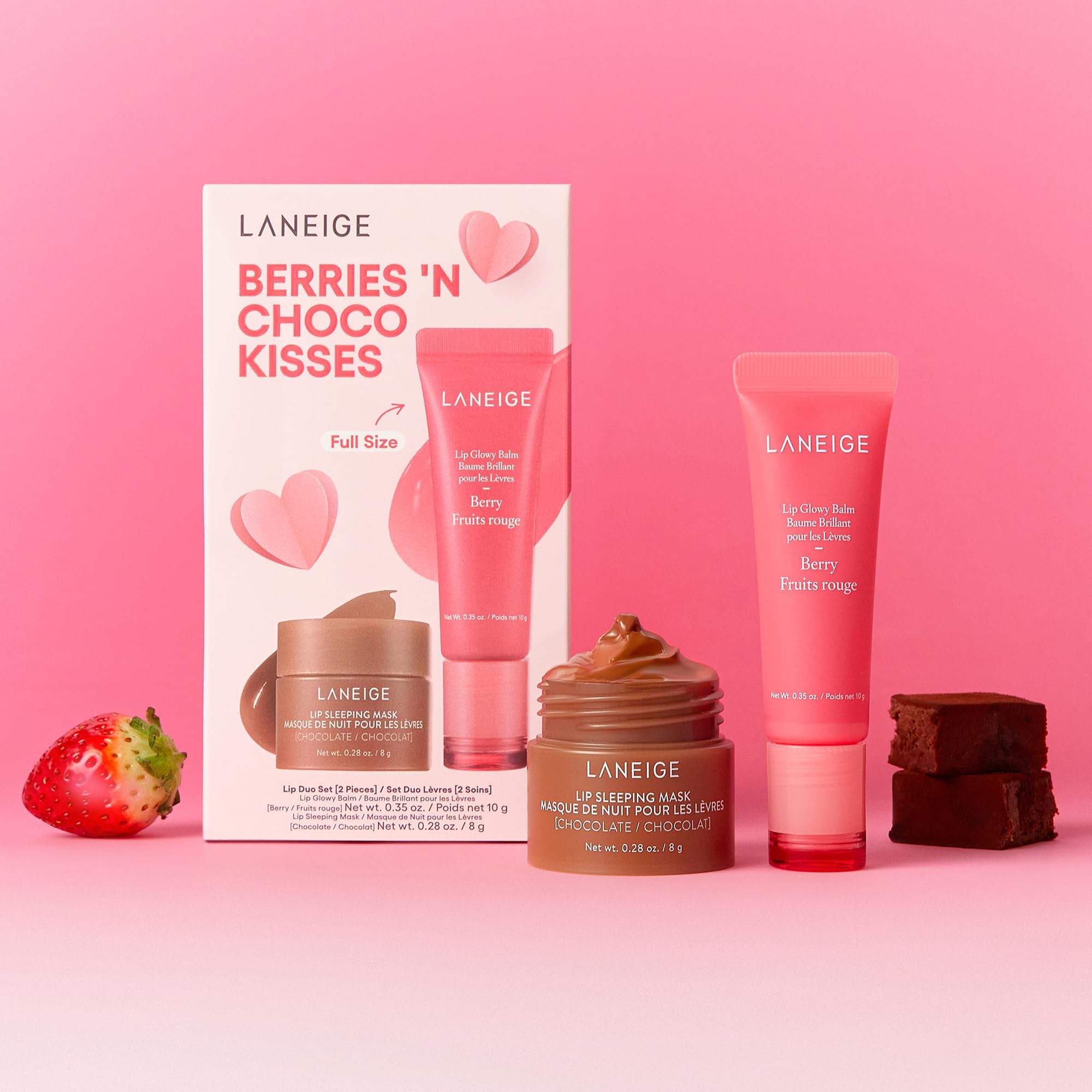 LANEIGE Lip Glowy Balm Hydrate, Glossy, Lightweight, Moisturize & Tint with Shea Butter