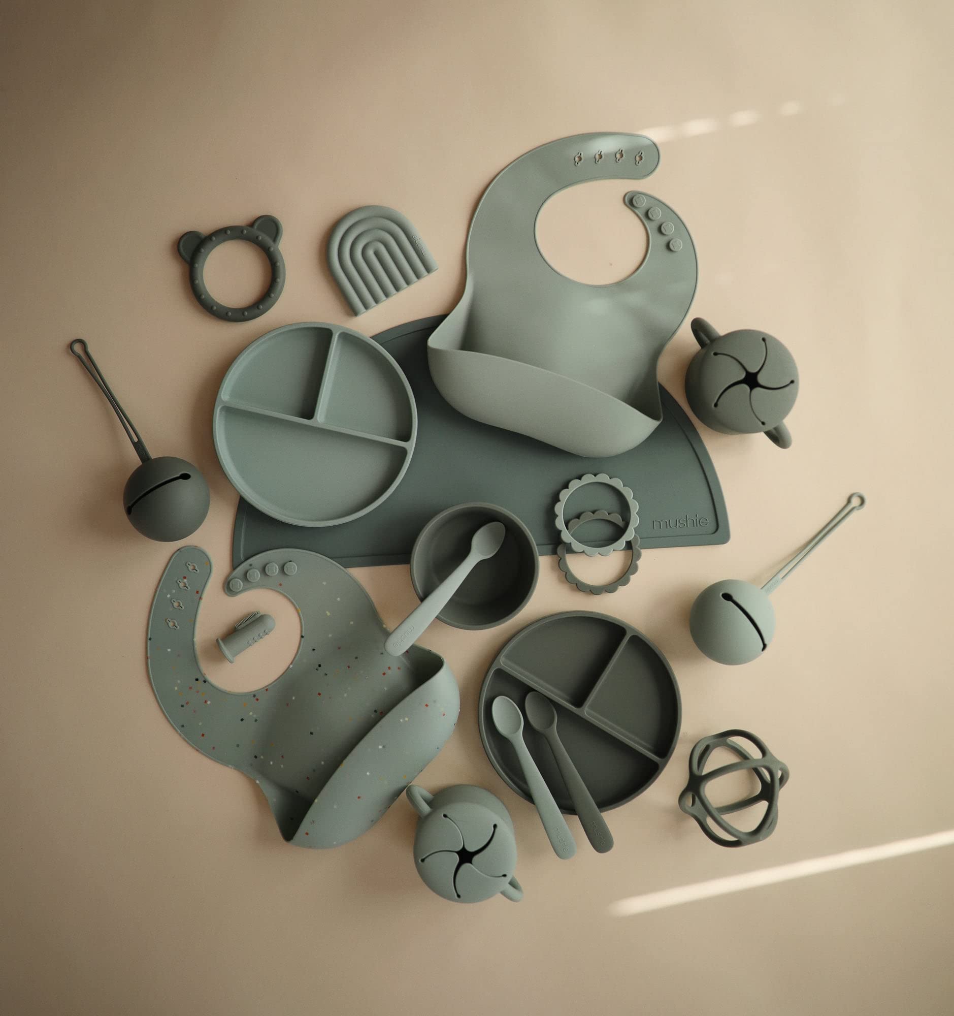 mushie Silicone Baby Teether Toy | Bunny