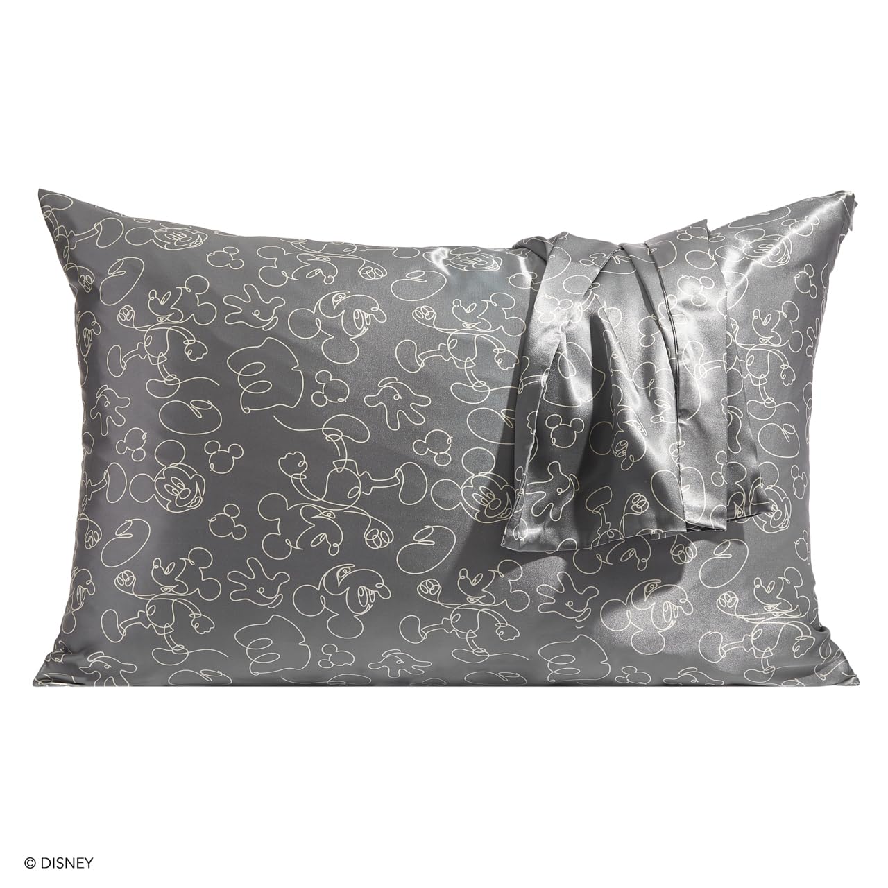 Kitsch Satin Pillowcase with Zipper for Hair & Skin, Softer Than Silk Pillow Cases Queen, Smooth Pillow Covers, Machine Washable, Wrinkle-Free, Cooling Satin Pillow Cases Standard Size 19"x26", Ivory