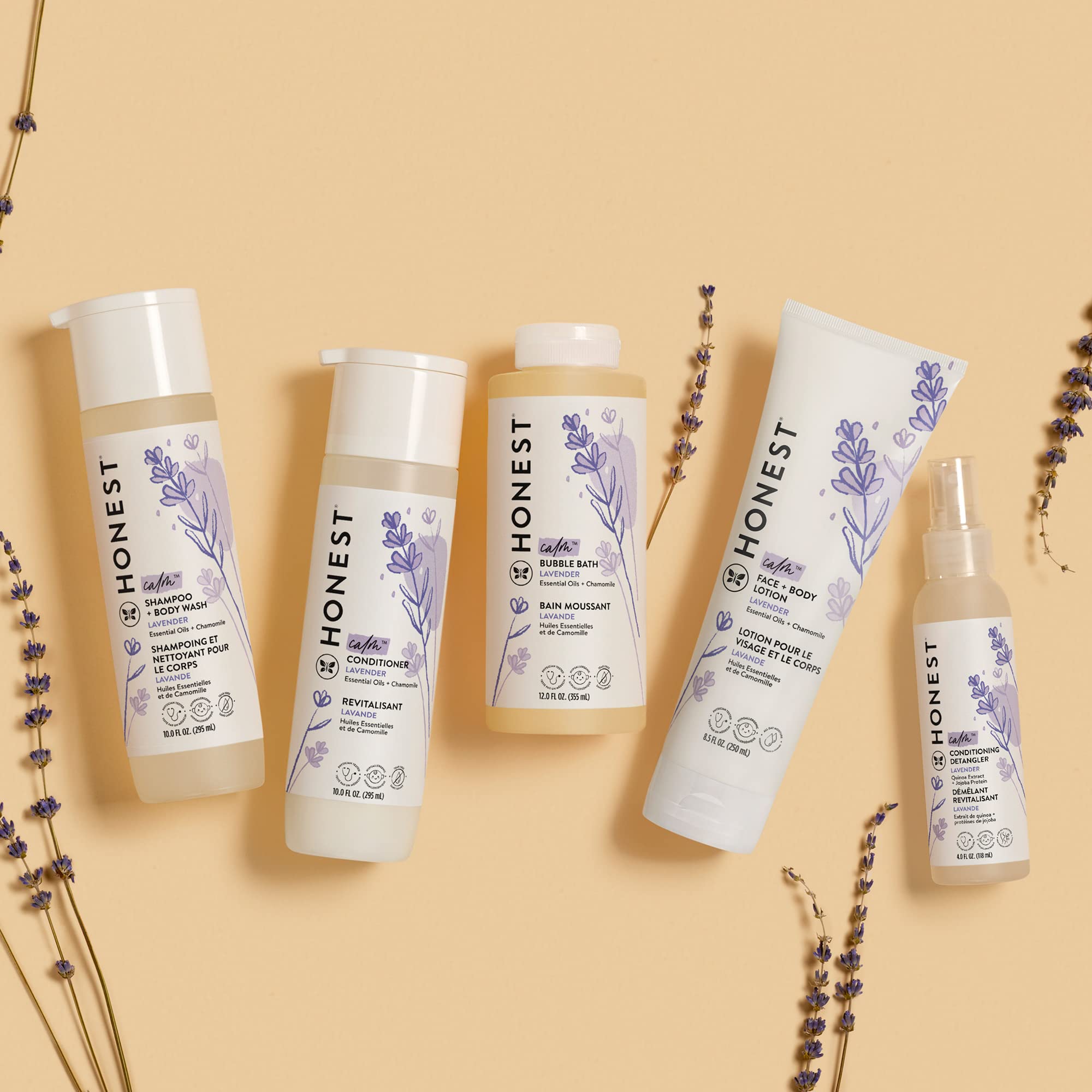 The Honest Company 2-in-1 Cleansing Shampoo + Body Wash | Gentle for Baby | Naturally Derived, Tear-free, Hypoallergenic | Fragrance Free Sensitive, 10 fl oz