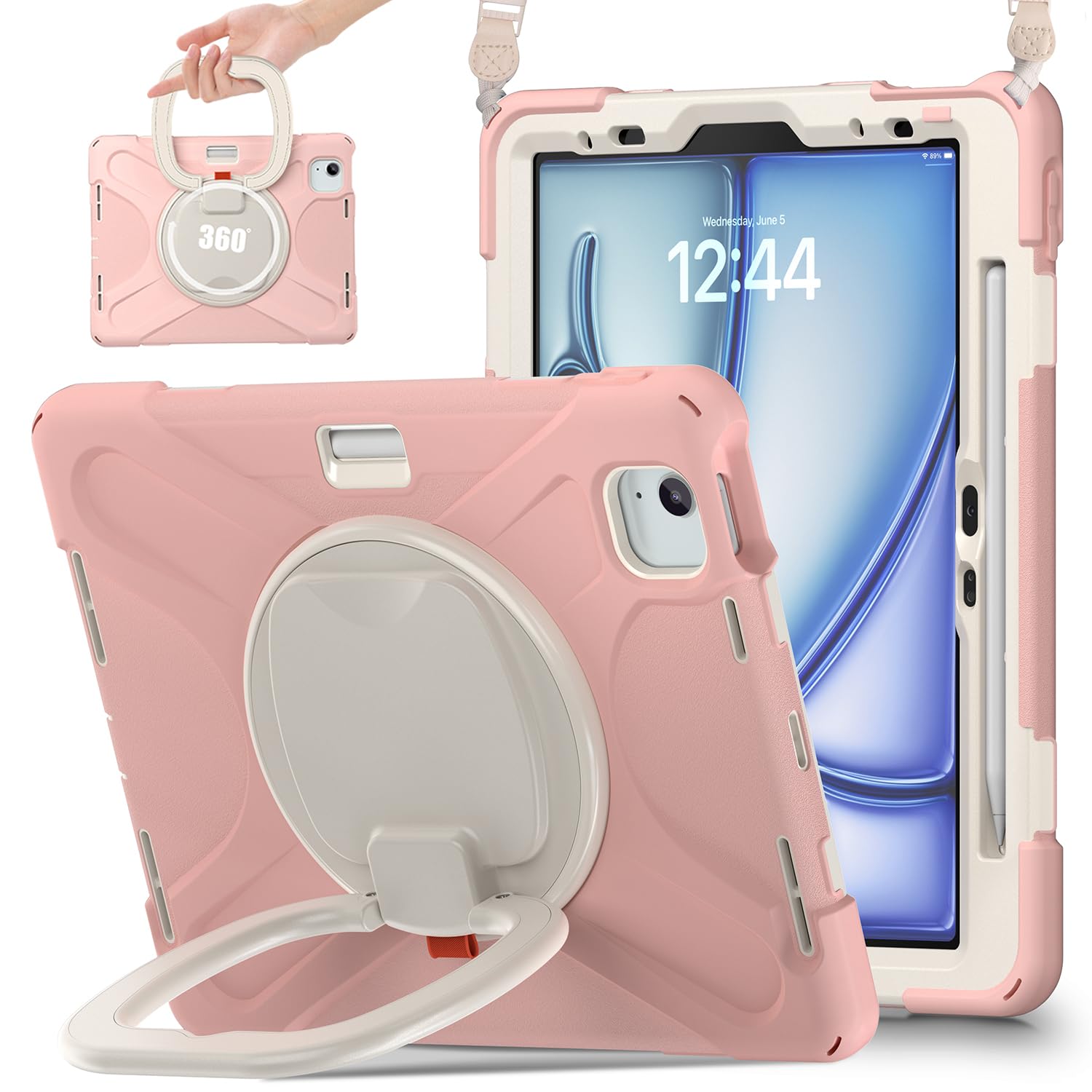 SCSVPN for iPad Air 11 Inch Case 2024 M2(6th Gen), iPad Air 5th/4th Generation Case 10.9&