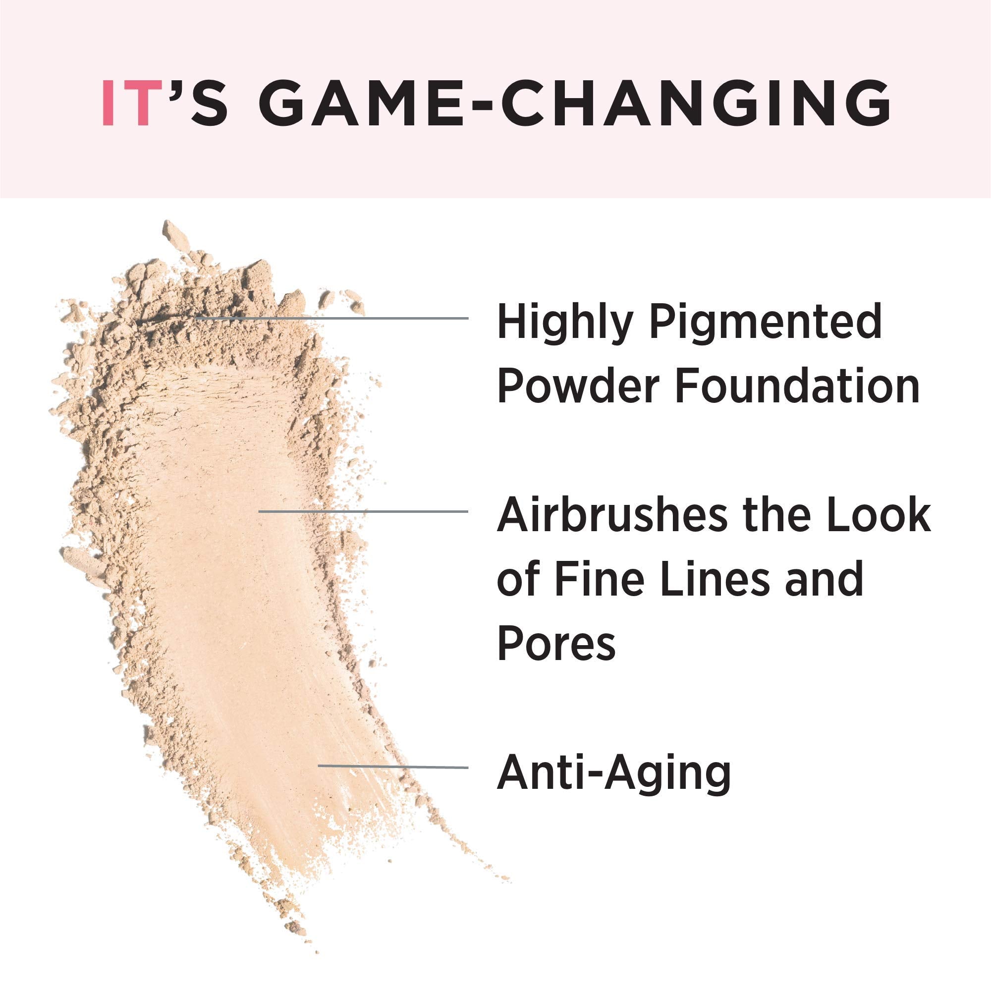 IT Cosmetics Celebration Foundation - Full-Coverage, Anti-Aging Powder Foundation - Blurs Pores, Wrinkles & Imperfections - With Hydrolyzed Collagen & Hyaluronic Acid - 0.3 oz