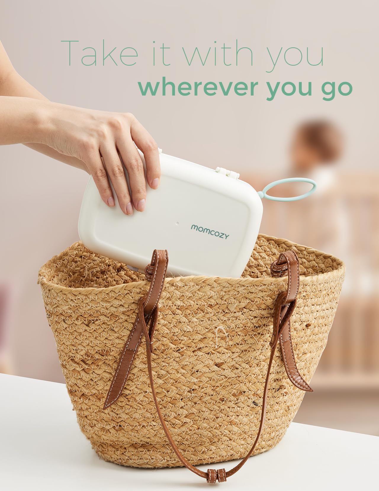 Momcozy Bottle Brush Kit, Innovative Push-Press Design for Better Cleaning - Baby Bottle Cleaner Brush for Baby Bottle, Breast Pumps, Nipples, and More - Can Generate Foam for Better Cleaning, Pink