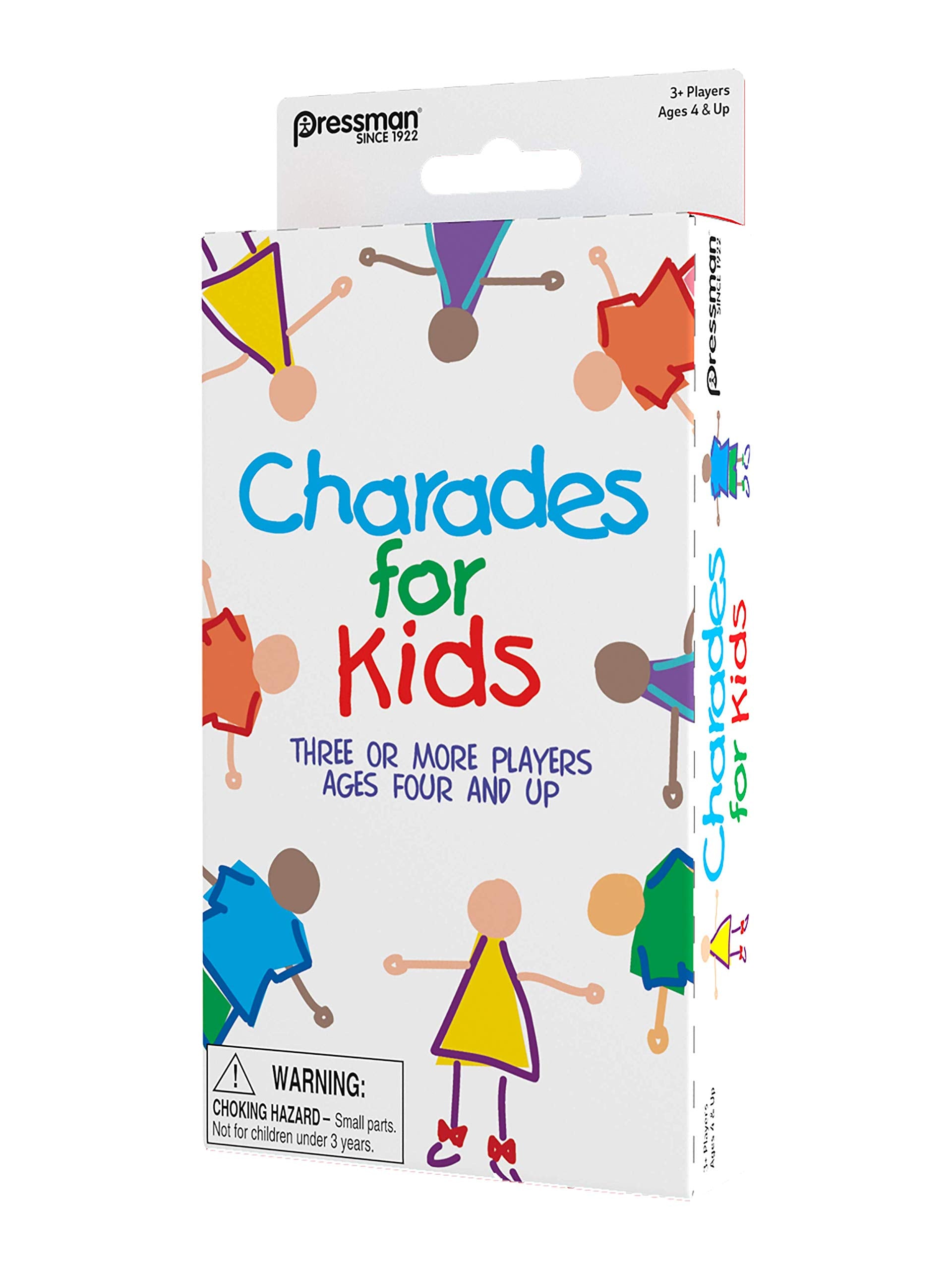 Pressman Charades for Kids Peggable-No Reading Required Family Game Multicolor