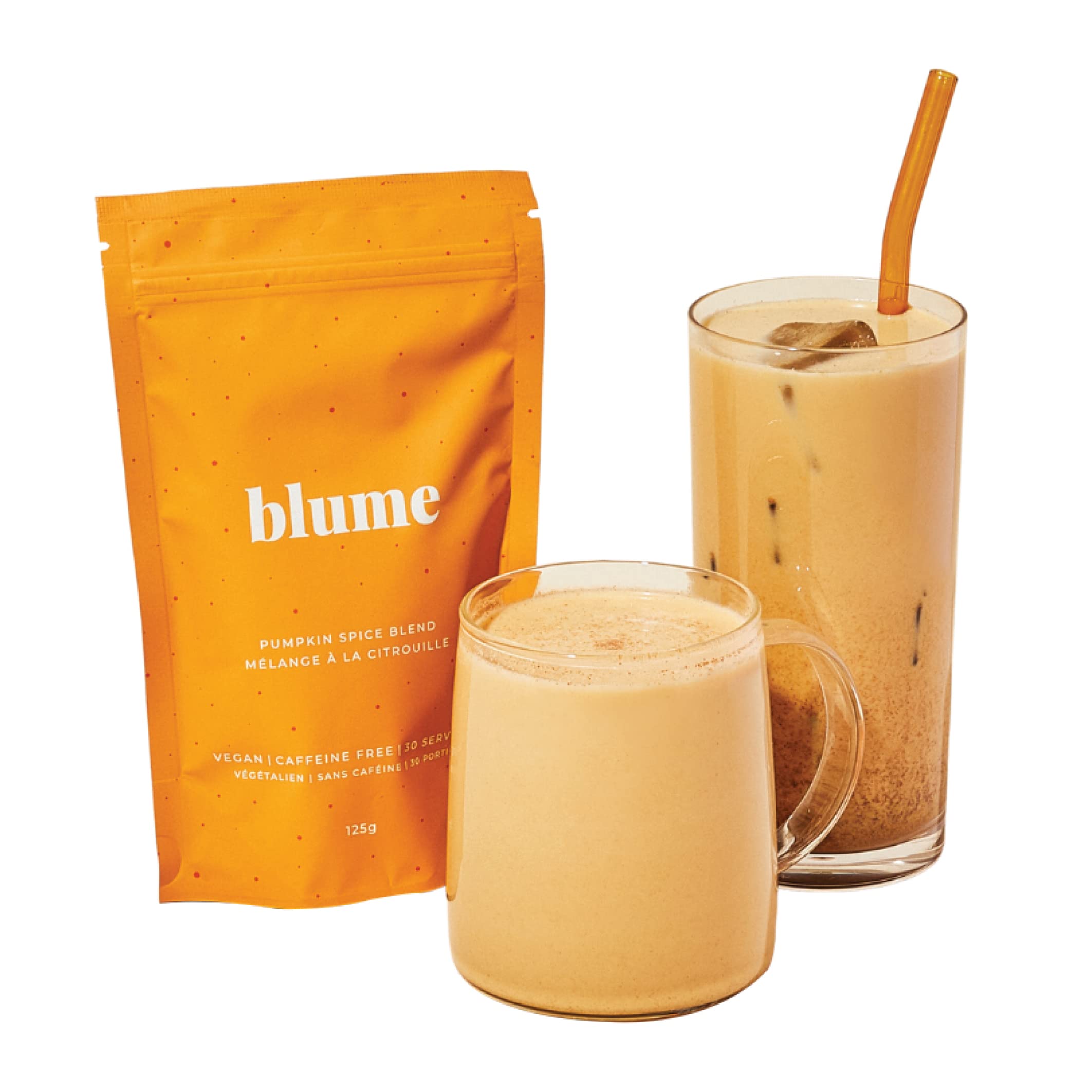 Blume Rose London Fog Latte with Zero Sugar or Caffeine - Certified Organic, Vegan and Gluten-Free - Tart Cherry & Rosehips blend rich Antioxidant & Vitamin to Ease Bloating and Boost Your Natural Glow - 30 Servings