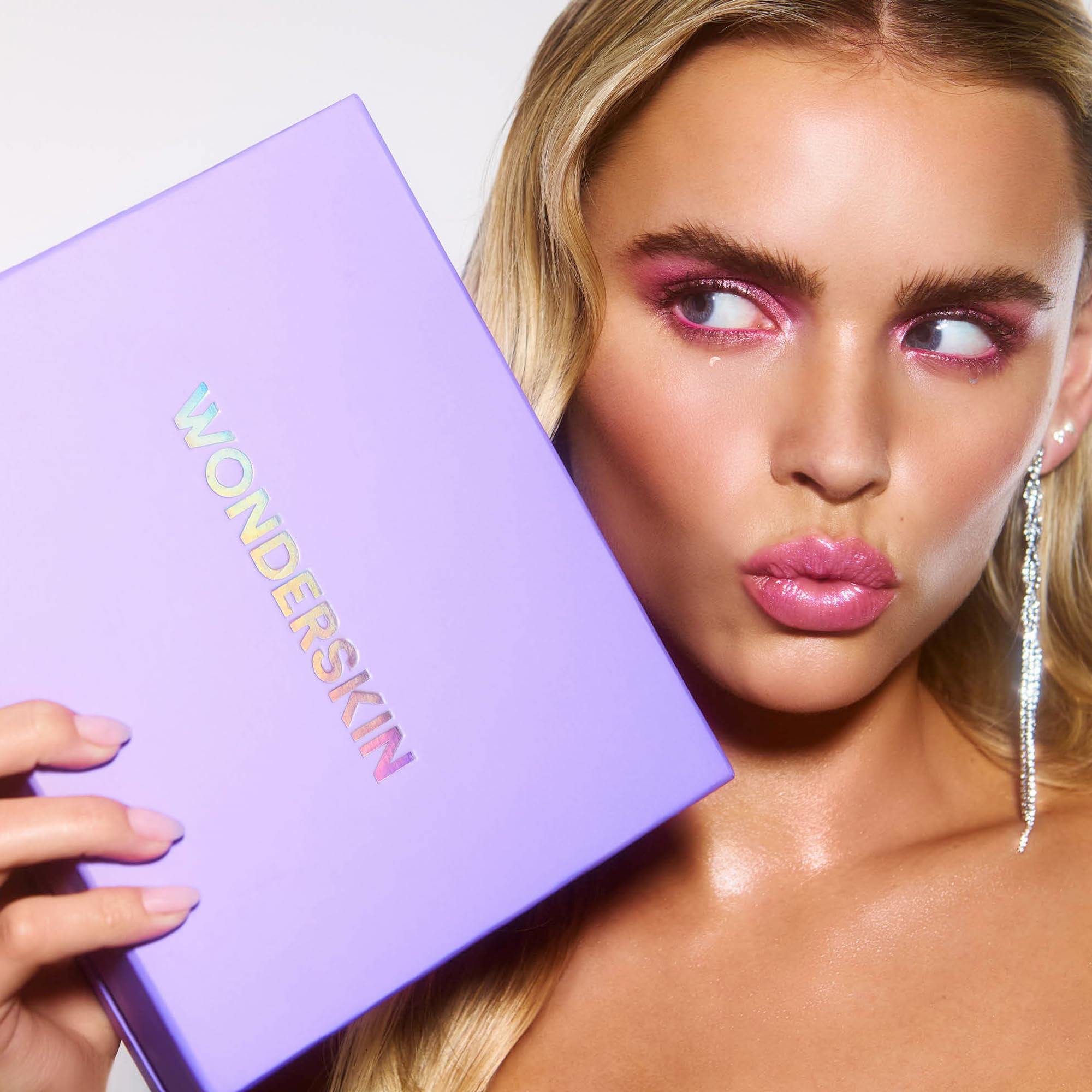 Wonderskin Wonder Blading Lip Stain Masque, Waterproof Nude Lip Stain, Long Lasting Lip Makeup, Transfer Proof Lip TInt, Pink Lip Makeup (XOXO Masque)