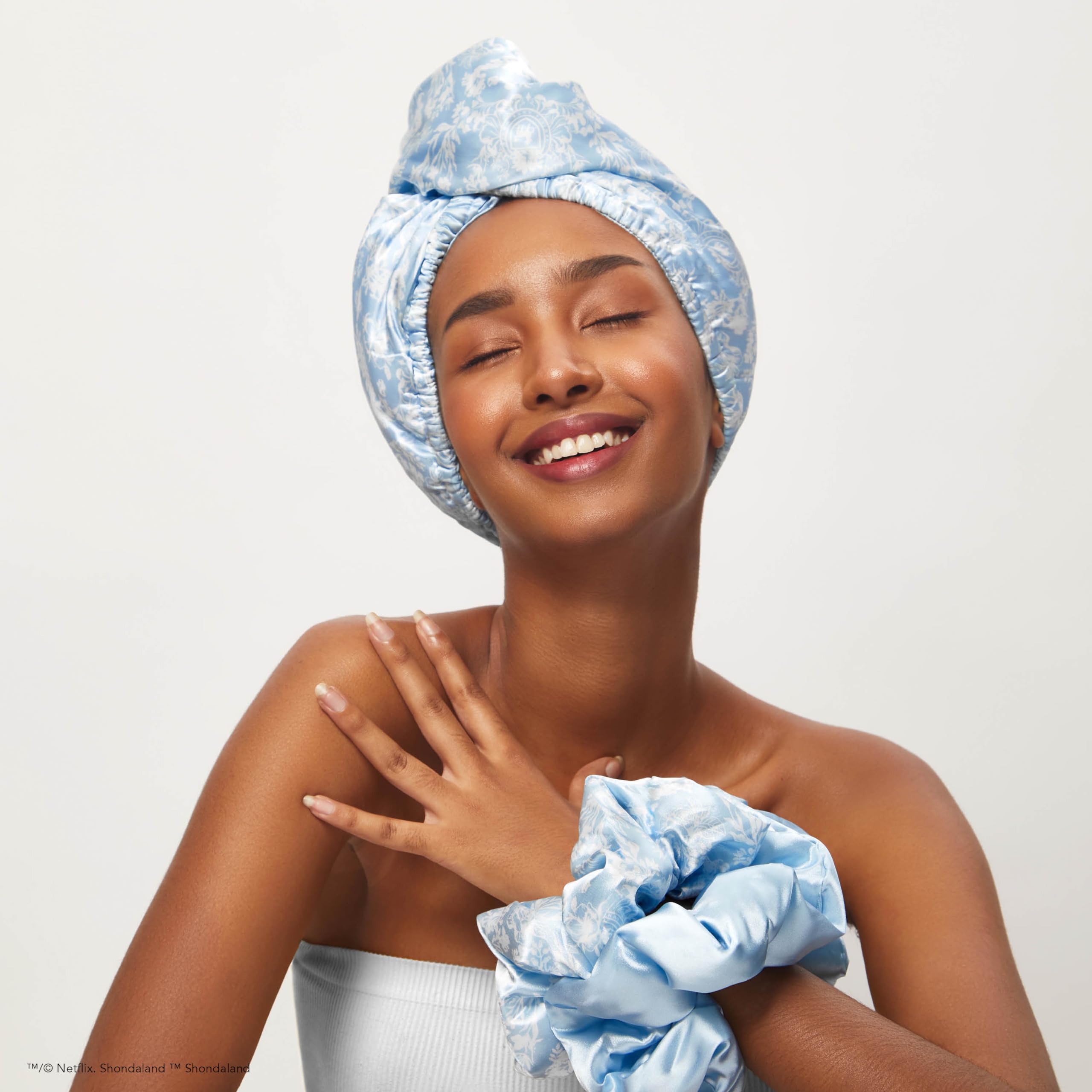 Kitsch Microfiber Hair Towel Wrap - Quick Dry Curly Hair Wraps for Women Wet Hair | Microfiber Towel for Hair | Hair Drying Towel Wrap | Hair Towels for Women | Hair Turban for Wet Hair (Blush)