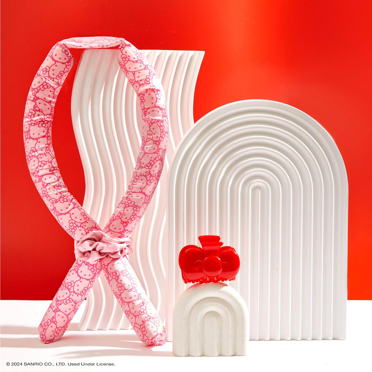 Kitsch Satin Heatless Curling Set for No-Heat Soft Curls | Overnight Hair Curlers & Curling Rod Headband, Frizz-Free Styling | Gentle Rollers for All Hair Types - 1 Pack (Charcoal)