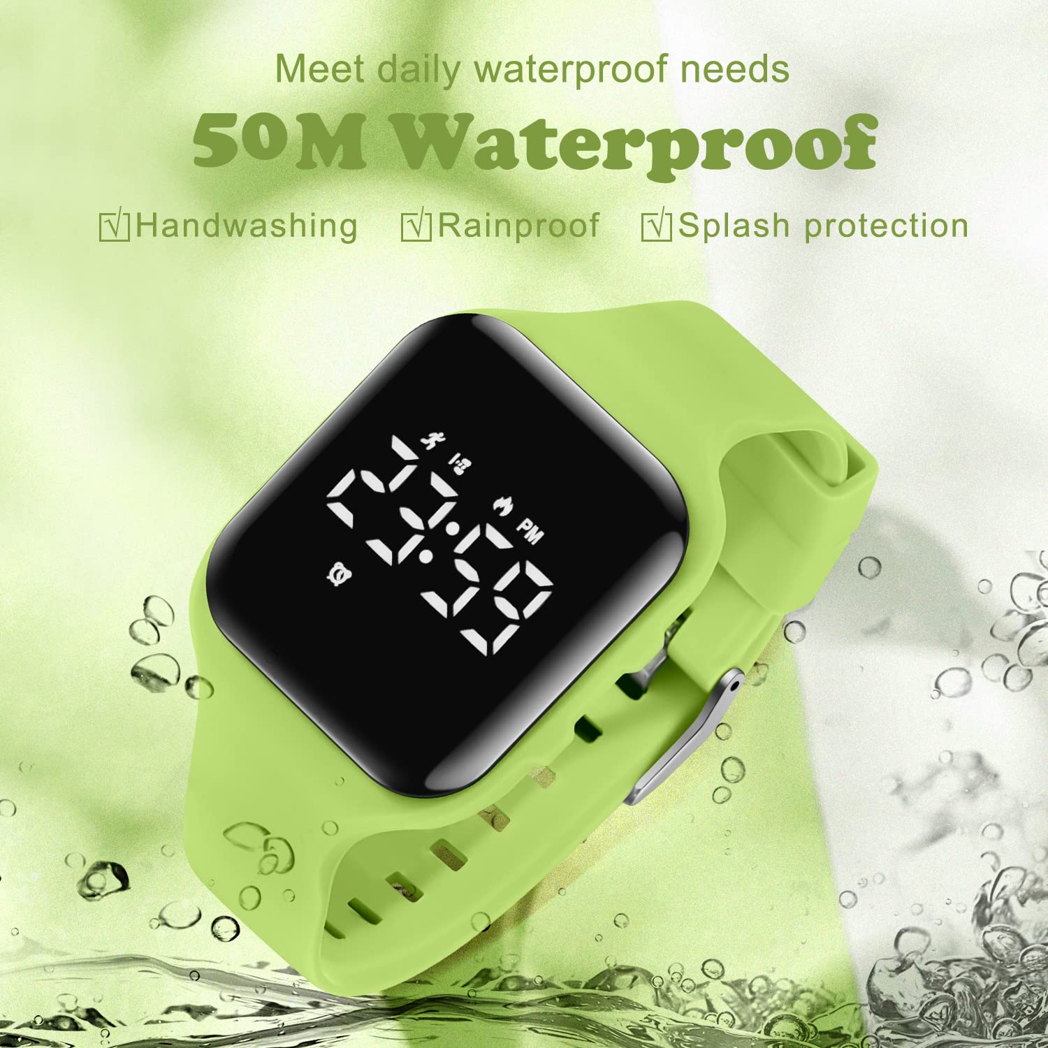 Kids Watch, No App Fitness Tracker Watch for Kids Teenager Digital Watch with Steps Counter/Distance/Calories/Alarm/Stopwatch Fitness Watch for Kids Girls Boys Gift for Teens