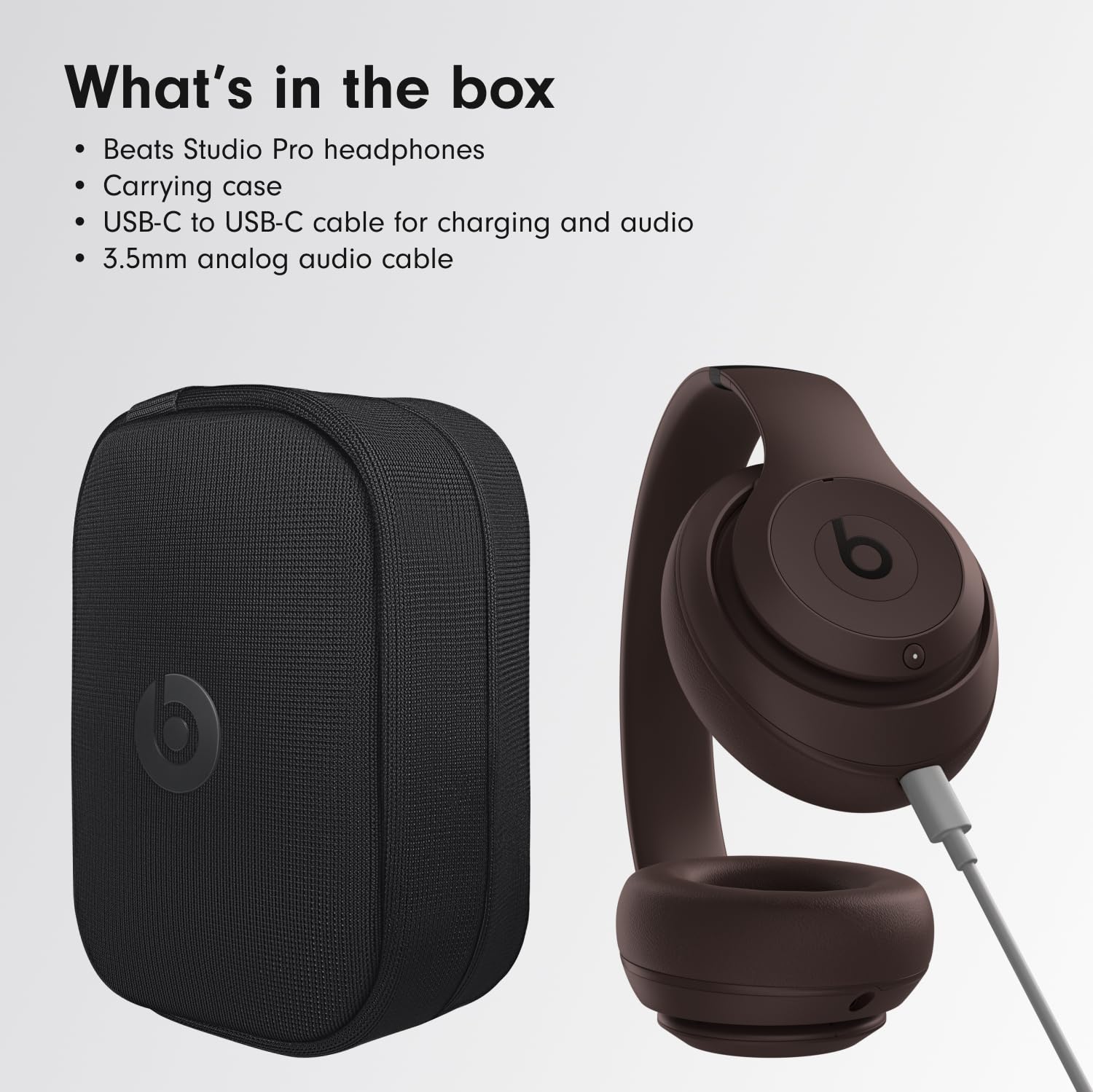 Beats Studio Pro - Wireless Bluetooth Noise Cancelling Headphones - Personalized Spatial Audio, USB-C Lossless Audio, Apple & Android Compatibility, Up to 40 Hours Battery Life - Matte White