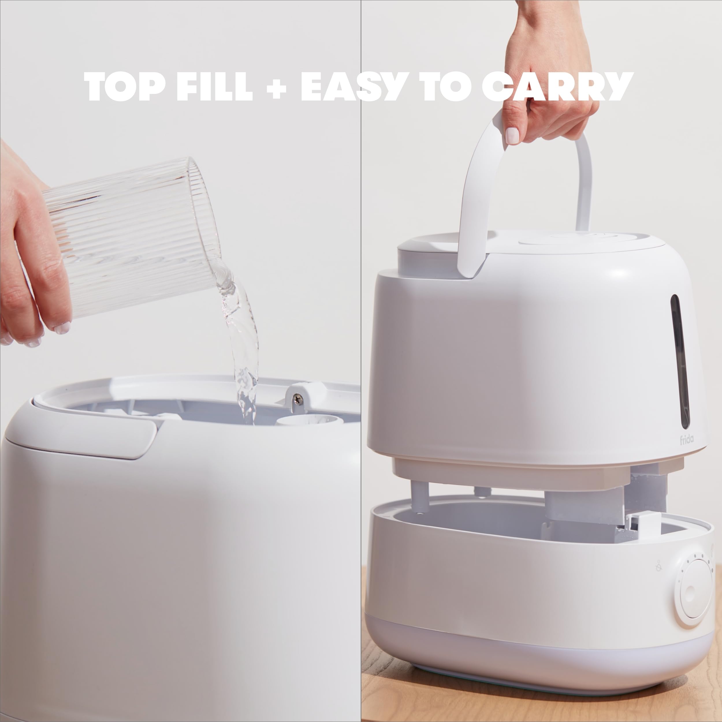 Frida Baby 3-in-1 Cool Mist Humidifier for Baby with Diffuser + Nightlight, Baby Humidifier for Bedroom, Nursery + Large Rooms, Quiet, Auto Shut Off, Runs +24hrs