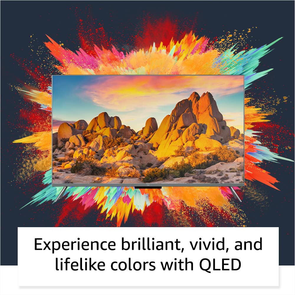 Amazon Fire TV 50" Omni QLED Series 4K UHD smart TV, Dolby Vision IQ, Fire TV Ambient Experience, local dimming, hands-free with Alexa