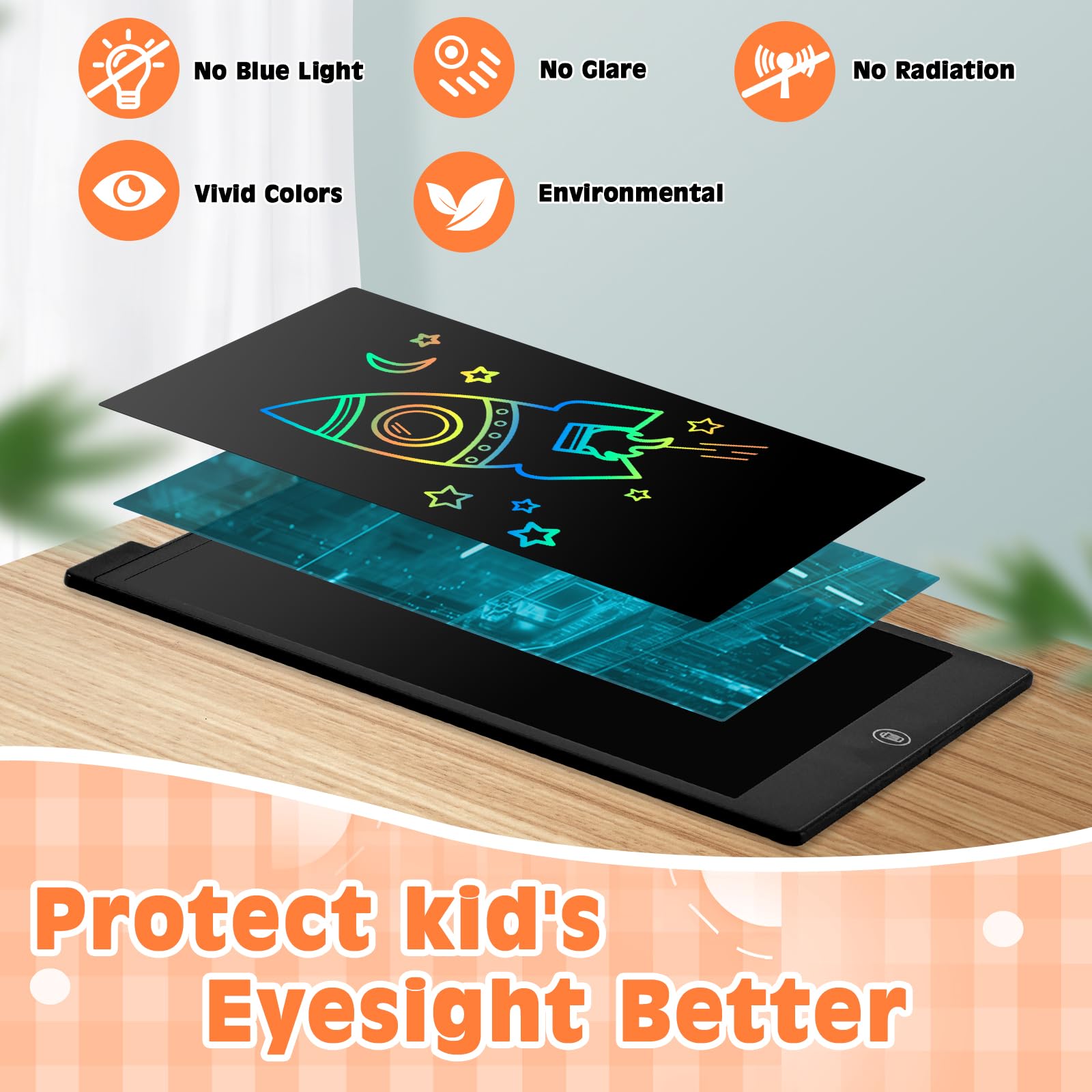 cimetech 2 Pack LCD Writing Tablet for Kids Toys, Colorful Drawing Tablet Doodle Board Writing Pad for Toddler Gifts, Kids Travel Essentials, Christmas Stocking Stuffers for 3-12 Years Boys Girls