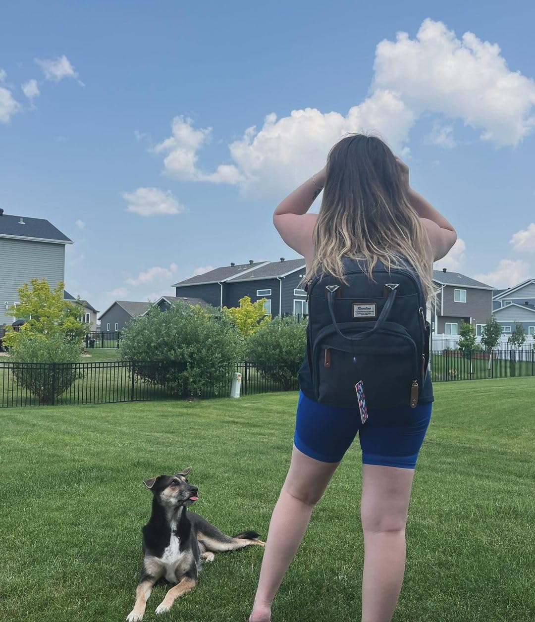 RUVALINO Diaper Bag Backpack, Multifunction Travel Pack Maternity Baby Changing Bags, Large Capacity, Waterproof, Beige