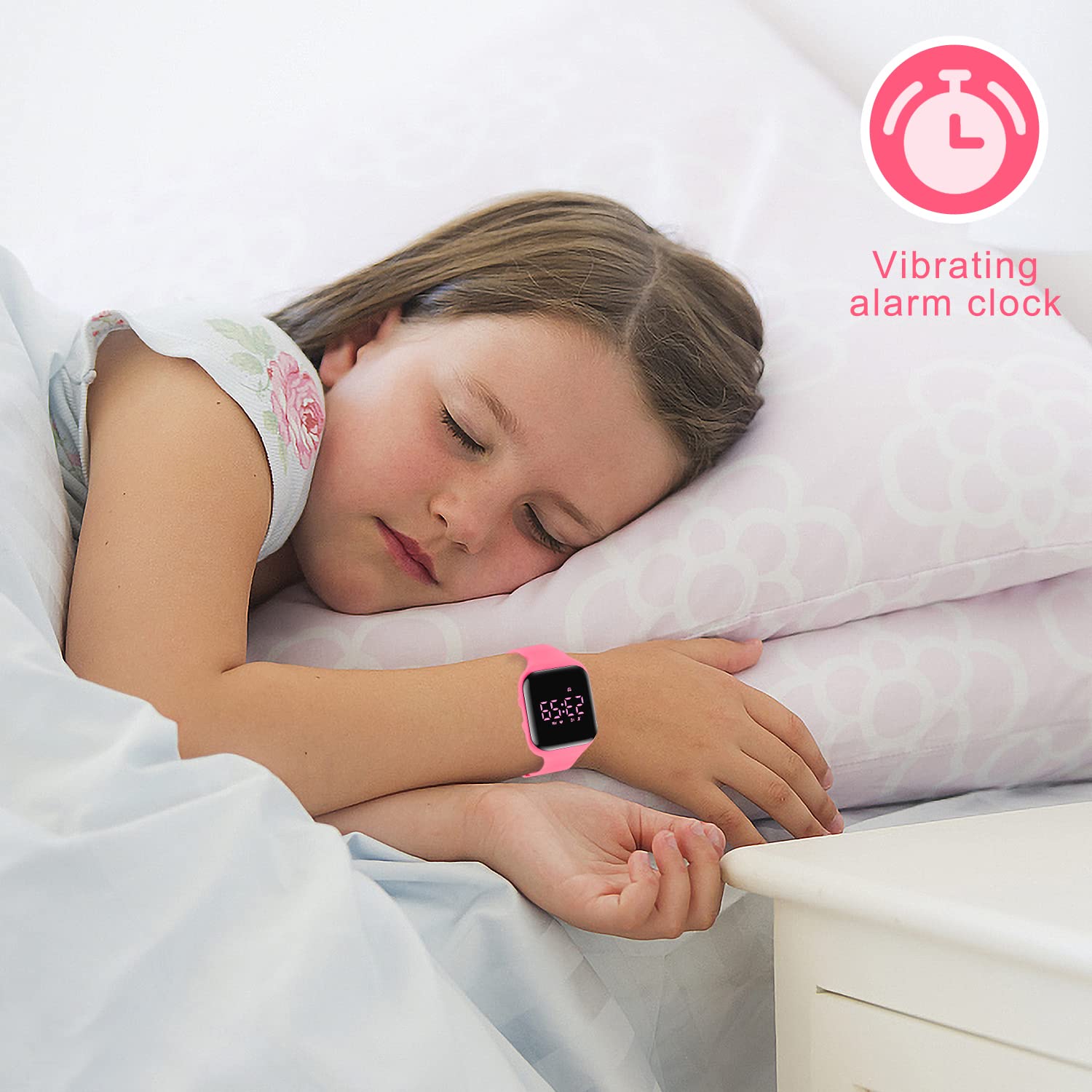 Kids Watch, No App Fitness Tracker Watch for Kids Teenager Digital Watch with Steps Counter/Distance/Calories/Alarm/Stopwatch Fitness Watch for Kids Girls Boys Gift for Teens