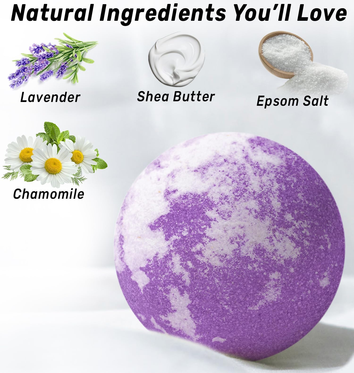Deep Sleep Bubble Bath Bombs Infused Lavender and Chamomile Essential Luxurious Bath Additives for Dry Skin Nourishment -Indulge in A Blissful Bathing Experience with Our Relaxation Gift Set