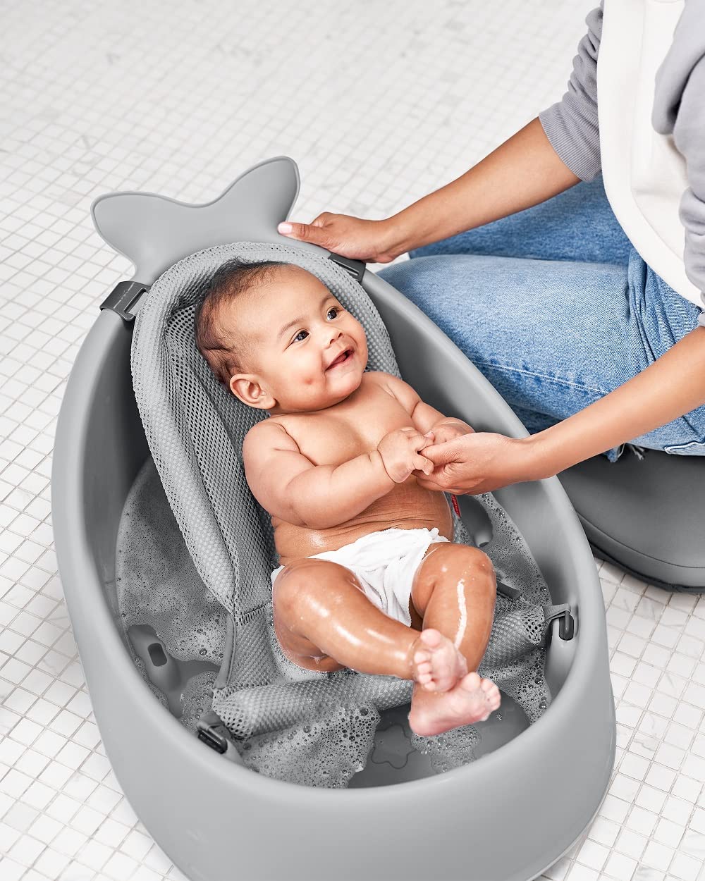 Skip Hop Moby Baby Bath Essential Set, Grey