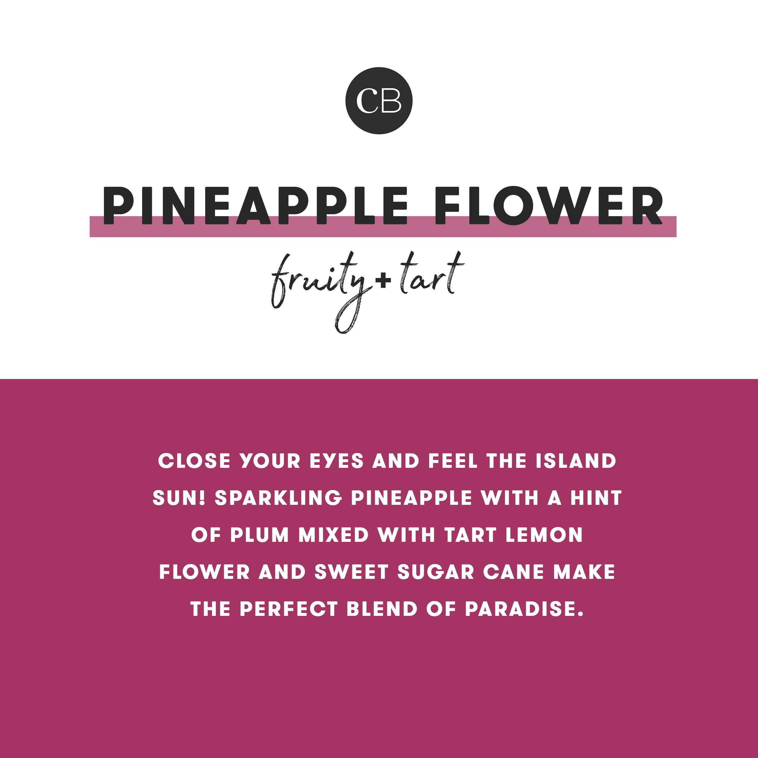 Capri Blue Pineapple Flower Candle - Dual Tone Signature Jar Candle - Luxury Aromatherapy Soy Candle - Fresh Scented Candle (19 Oz)