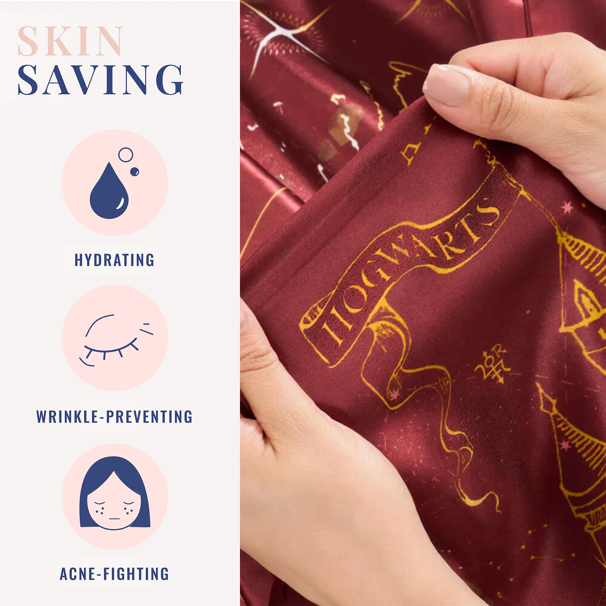 Blissy Silk Pillowcase - 100% Pure Mulberry Silk - 22 Momme 6A High-Grade Fibers - Silk Pillow Cover for Hair & Skin - Regular, Queen & King with Hidden Zipper (Queen, Champagne)