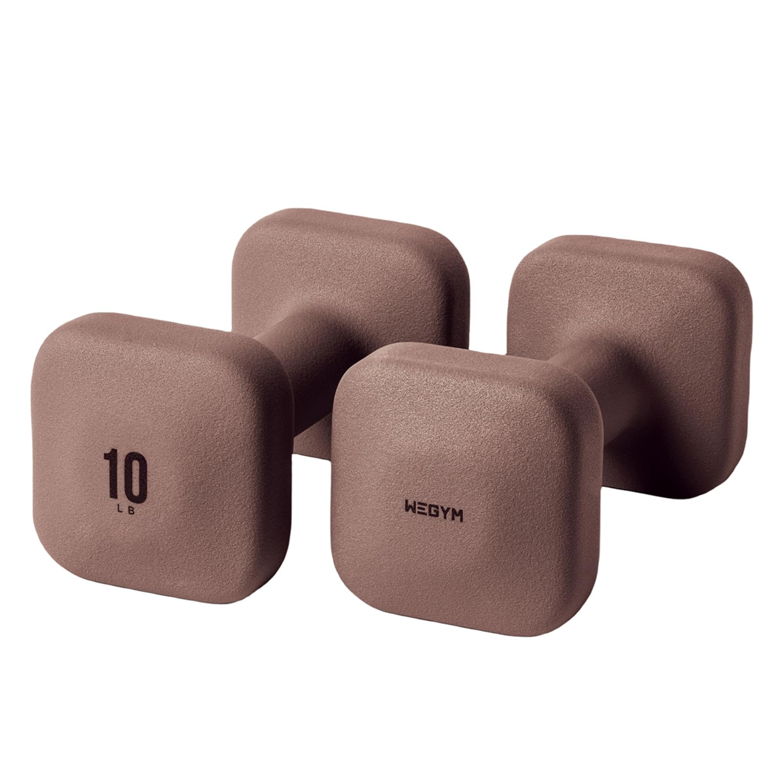 WeGym SafeGrip Dumbbells, Anti-Slip, Anti-Roll, Thick Handles, Free Weights, Square Dumbbells for Secure Workouts at Home, Weightlifting, and Personal Training