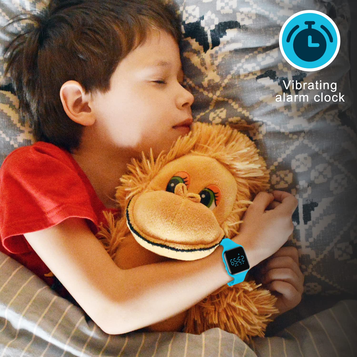 Kids Watch, No App Fitness Tracker Watch for Kids Teenager Digital Watch with Steps Counter/Distance/Calories/Alarm/Stopwatch Fitness Watch for Kids Girls Boys Gift for Teens