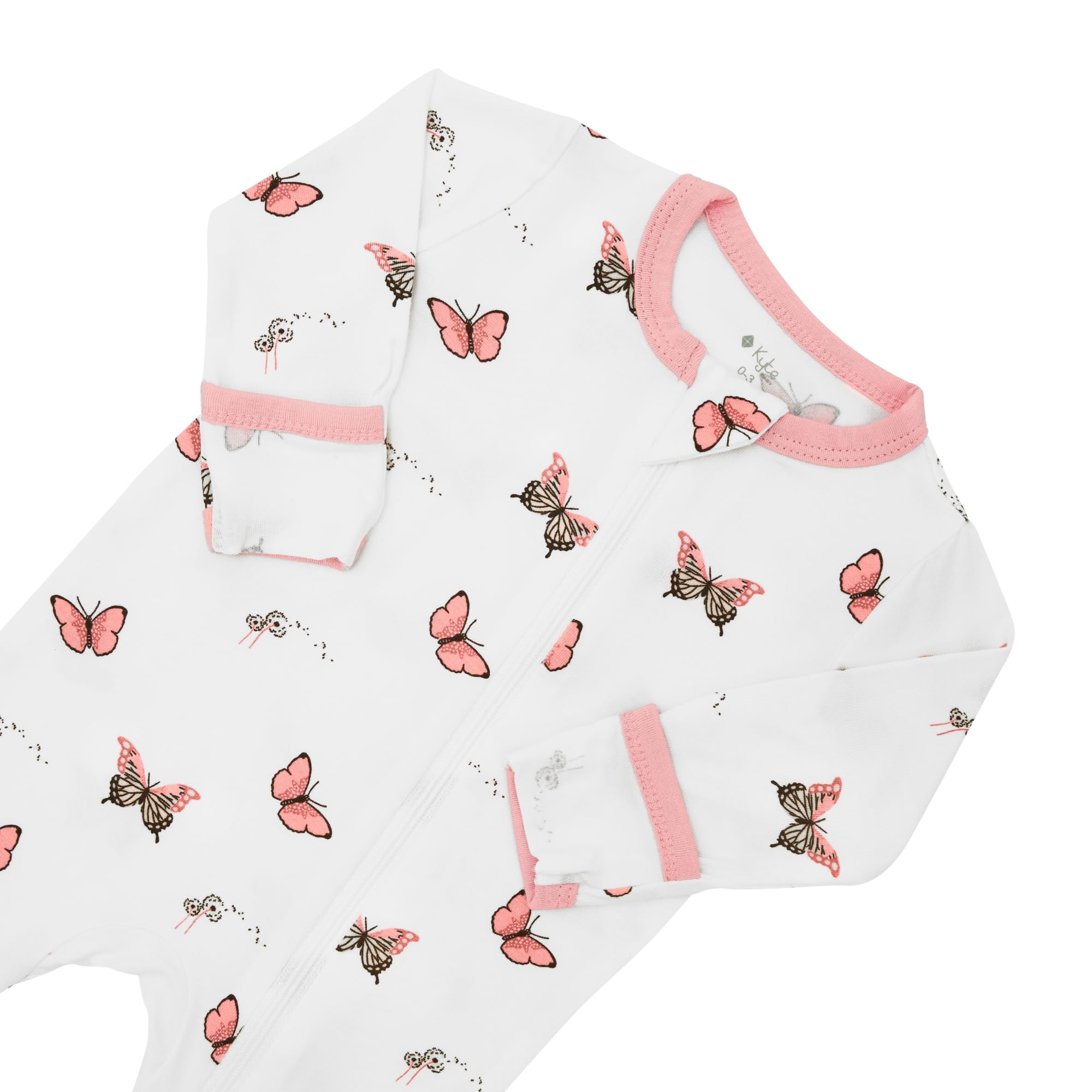 KYTE BABY Unisex Zipper Closure Footies, Rayon Made From Bamboo, 0-24 Months