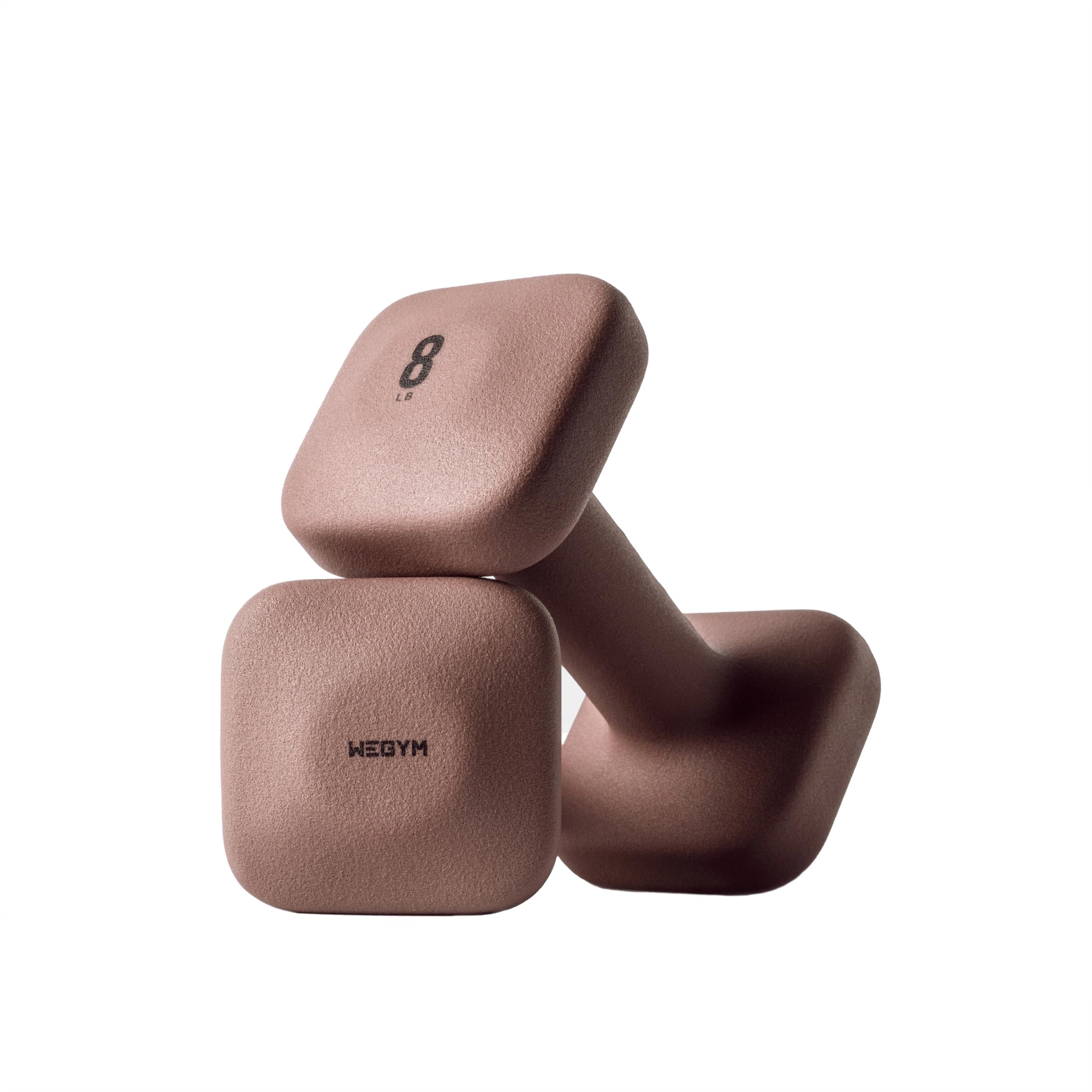 WeGym SafeGrip Dumbbells, Anti-Slip, Anti-Roll, Thick Handles, Free Weights, Square Dumbbells for Secure Workouts at Home, Weightlifting, and Personal Training
