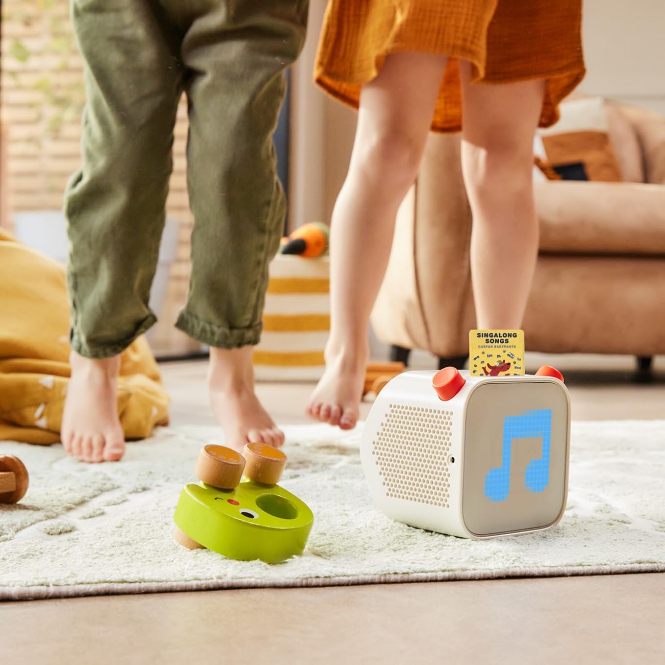 Yoto Player (3rd Gen.) + Make Your Own Card – Kids Bluetooth Audio Speaker, All-in-1 Screen-Free Device Plays Stories Music Podcasts Radio White Noise Thermometer Nightlight Ok-to-Wake Alarm Clock