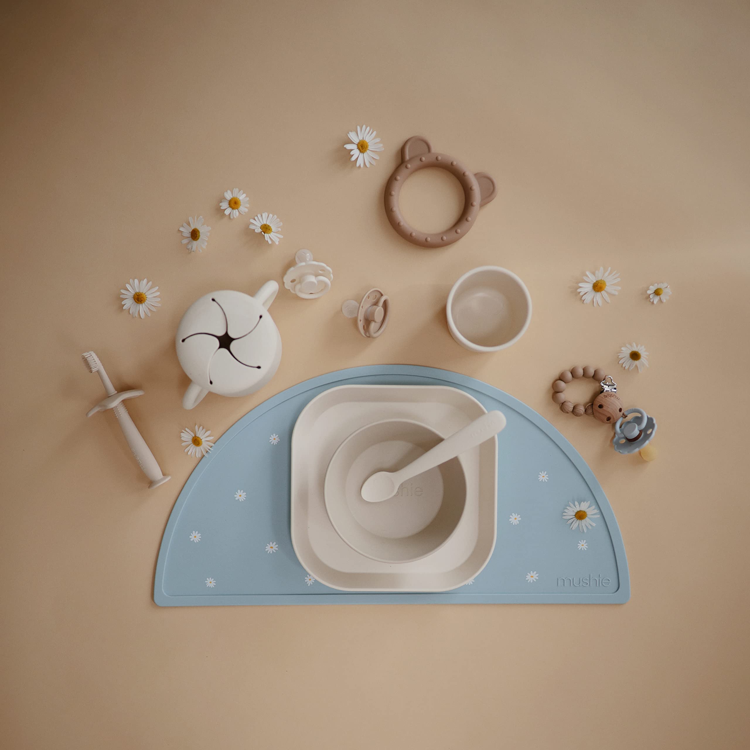 mushie Silicone Baby Teether Toy | Bunny