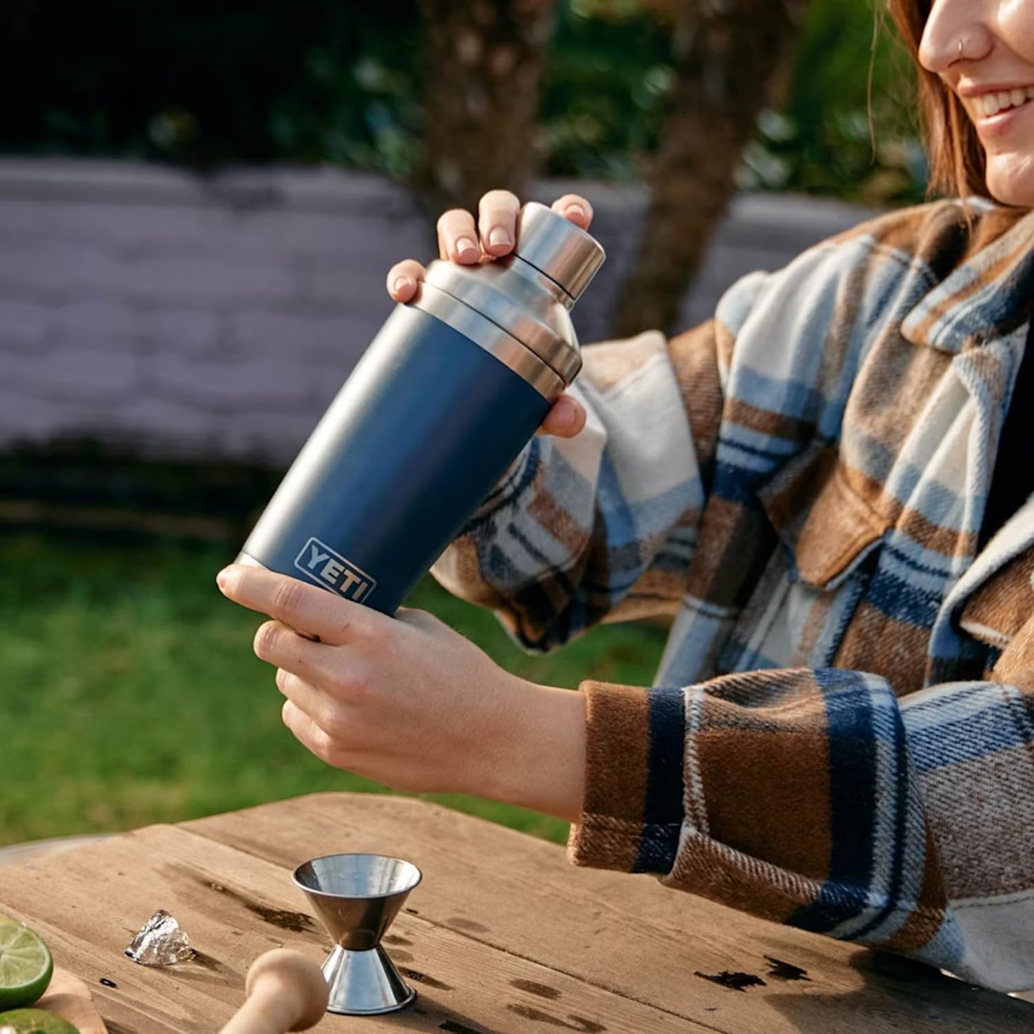 YETI Rambler 20 oz Cocktail Shaker, Stainless Steel, Vacuum Insulated