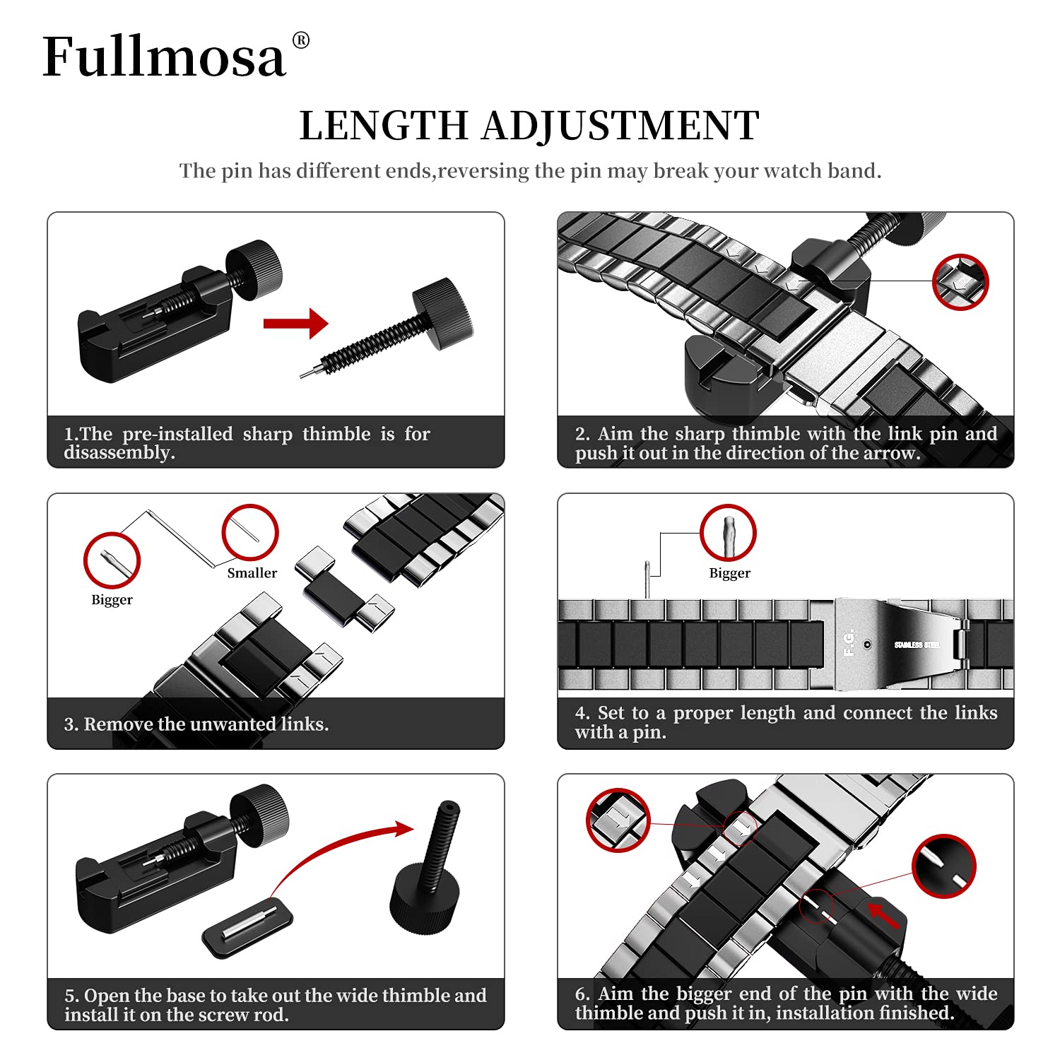 Fullmosa Compatible with Apple Watch Band 49mm 45mm 44mm 42mm 41mm 40mm 38mm, Stainless Steel iWatch Band with Case Compatible for Apple Watch Ultra 2 Ultra Series 10 9 8 7 6 5 4 3 2 1&iWatch SE