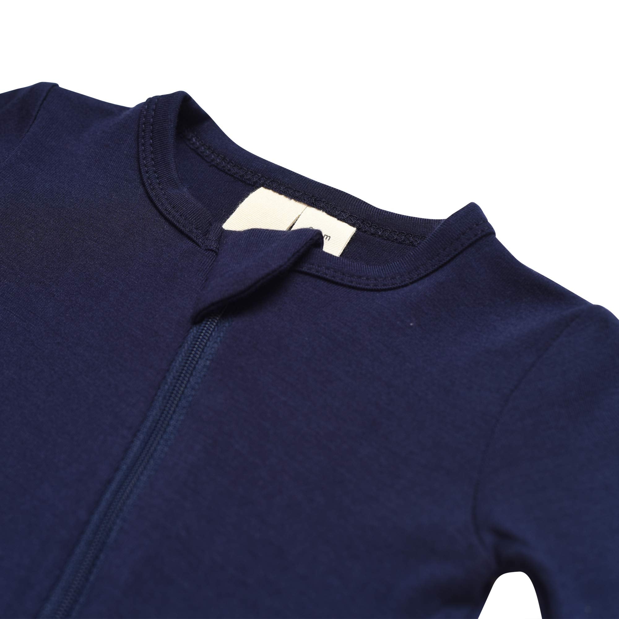 KYTE BABY Zippered Rompers, Unisex, Rayon Made from Bamboo (0-24 Months