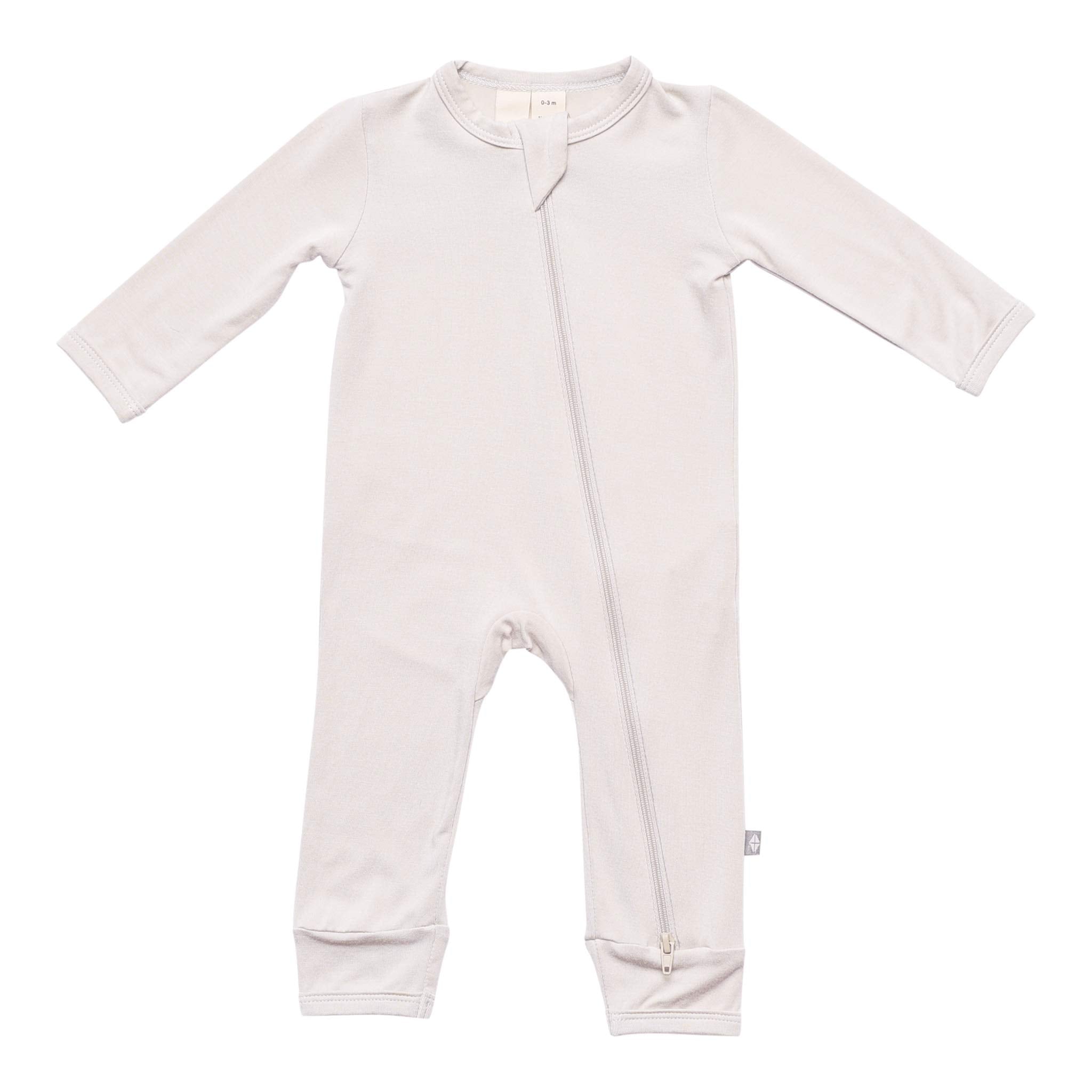 KYTE BABY Zippered Rompers, Unisex, Rayon Made from Bamboo (0-24 Months