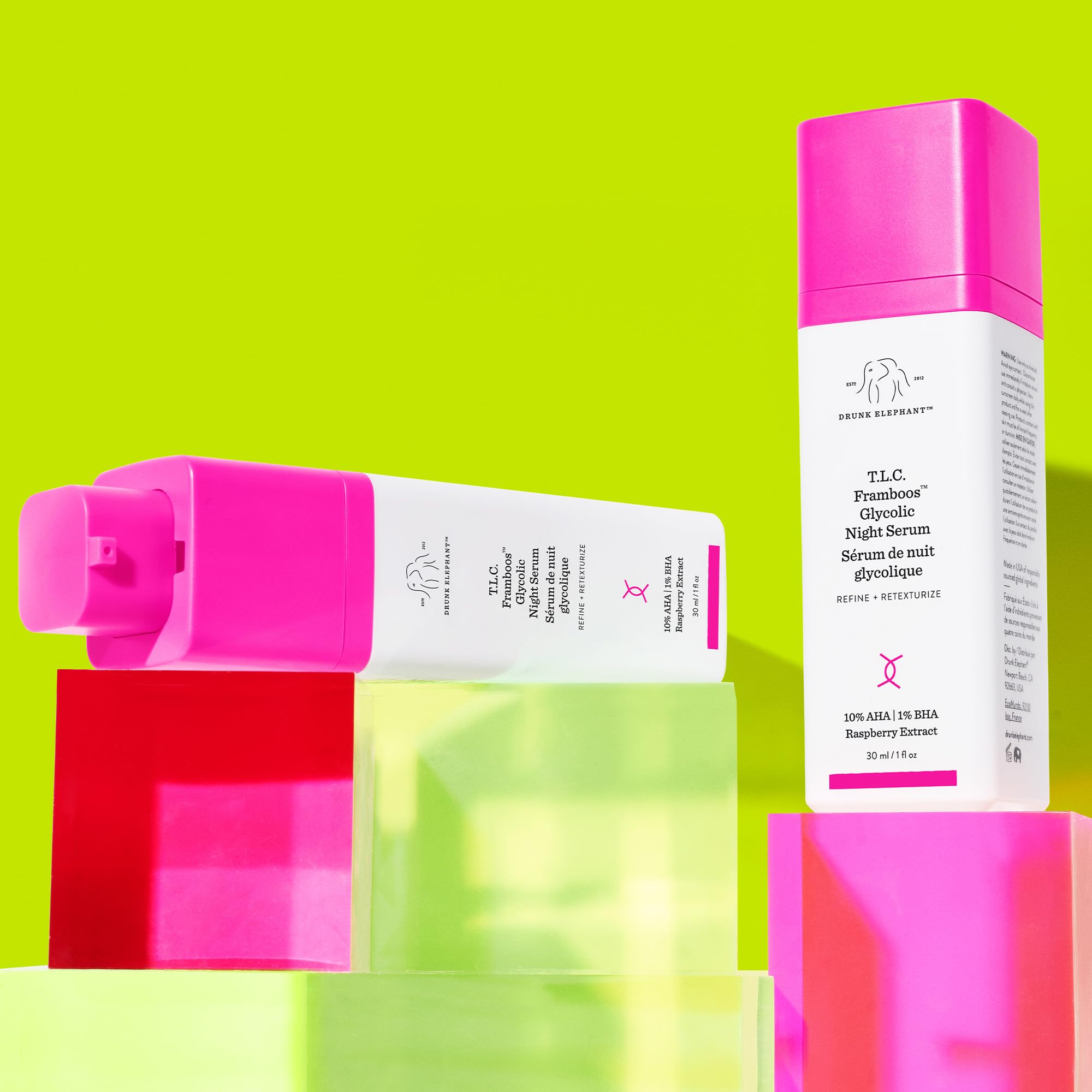 Drunk Elephant T.L.C. Framboos Glycolic Night Serum Serum Unisex 1 oz
