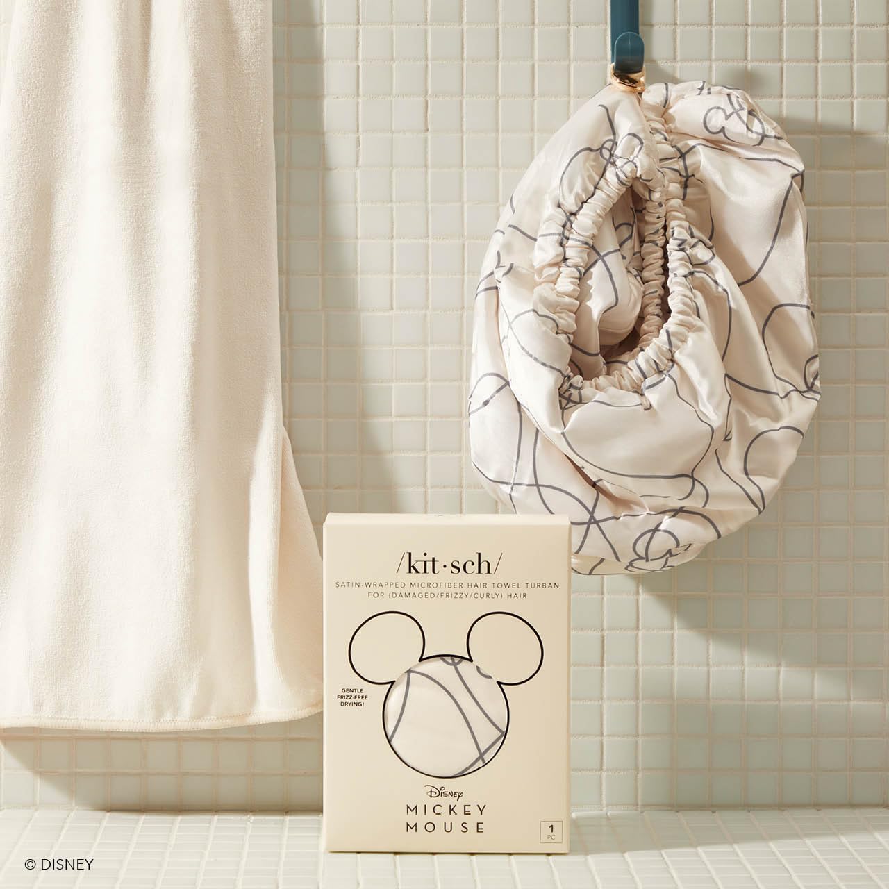 Kitsch Microfiber Hair Towel Wrap - Quick Dry Curly Hair Wraps for Women Wet Hair | Microfiber Towel for Hair | Hair Drying Towel Wrap | Hair Towels for Women | Hair Turban for Wet Hair (Blush)