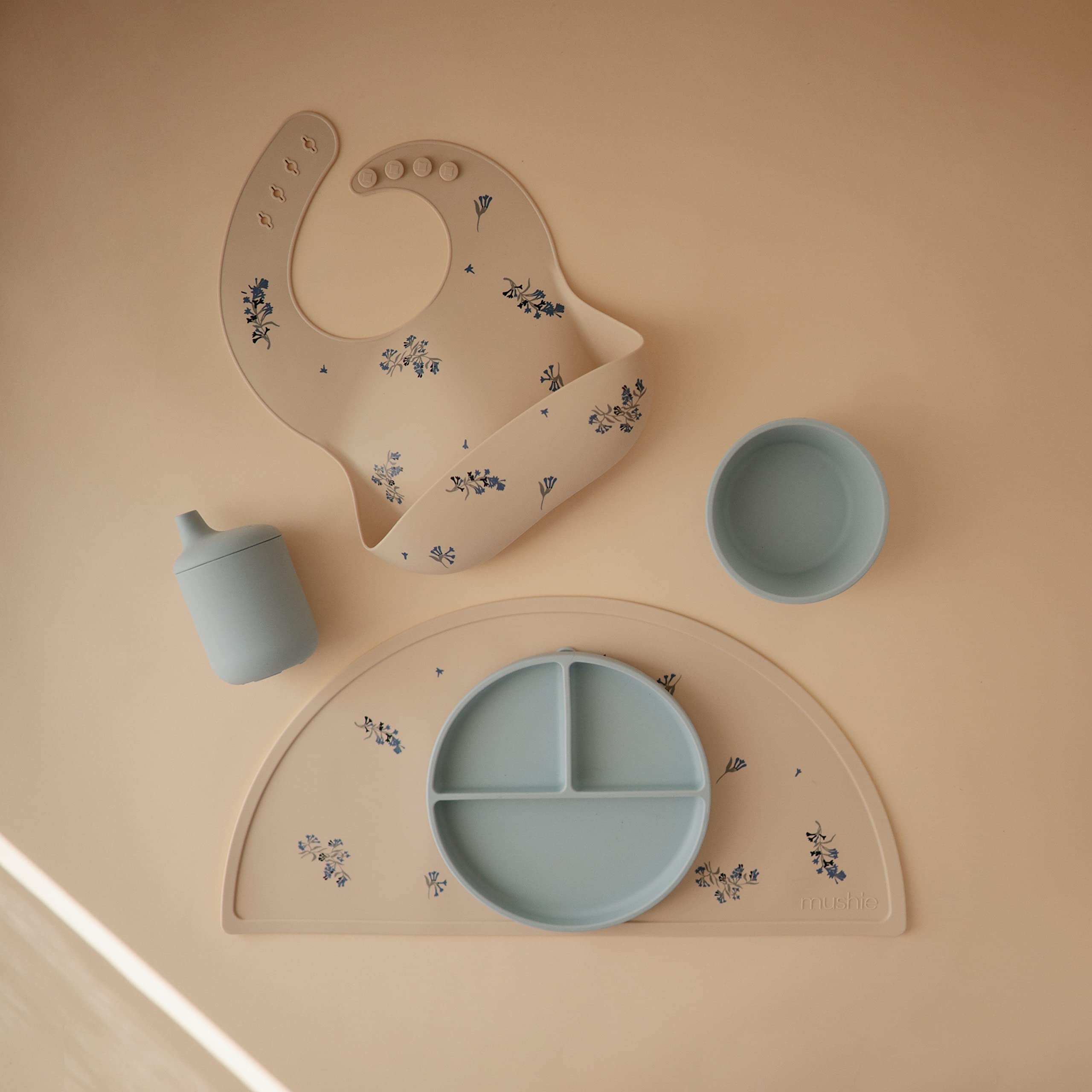 mushie Silicone Suction Bowl | BPA-Free Non-Slip Design (Ivory)