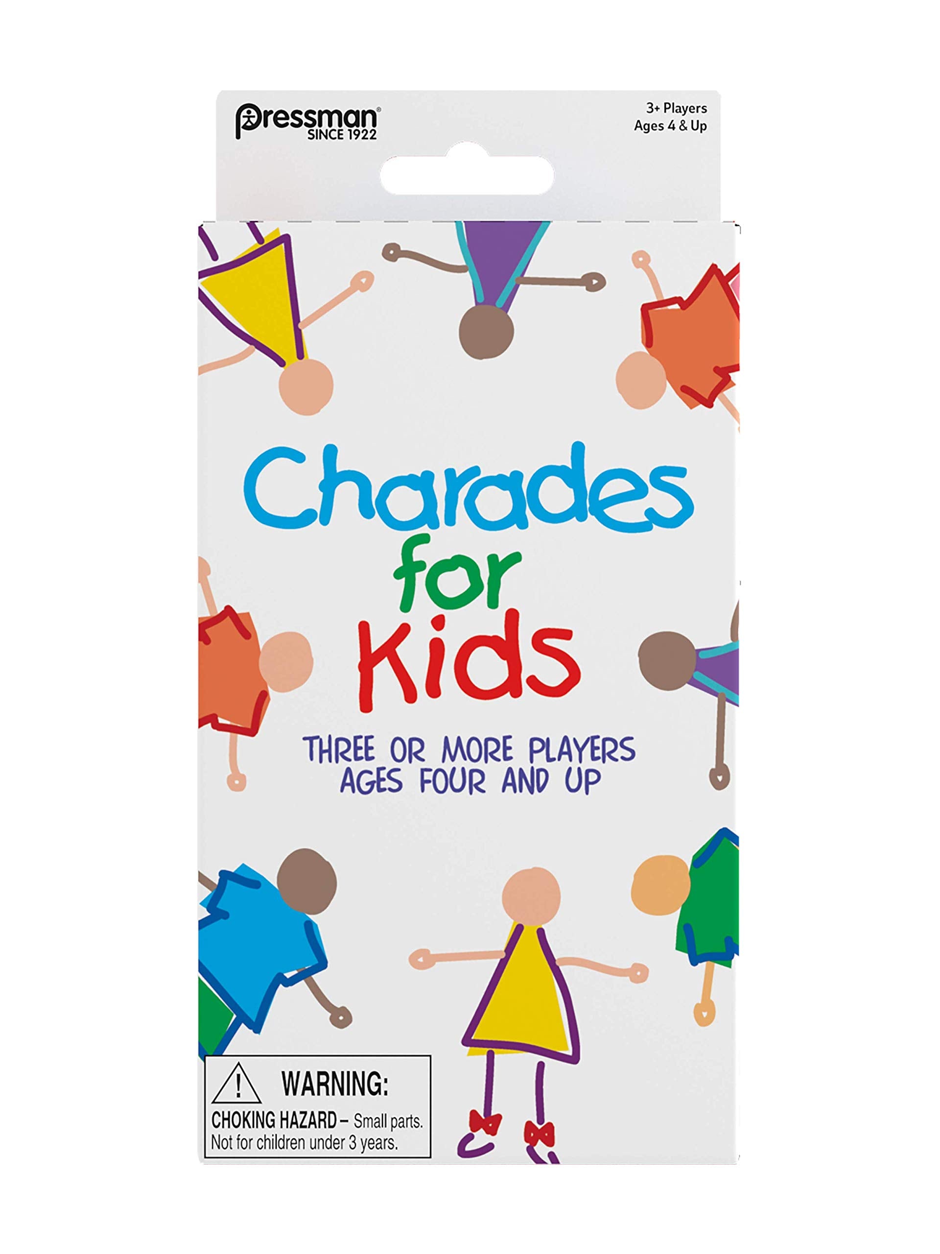 Pressman Charades for Kids Peggable-No Reading Required Family Game Multicolor