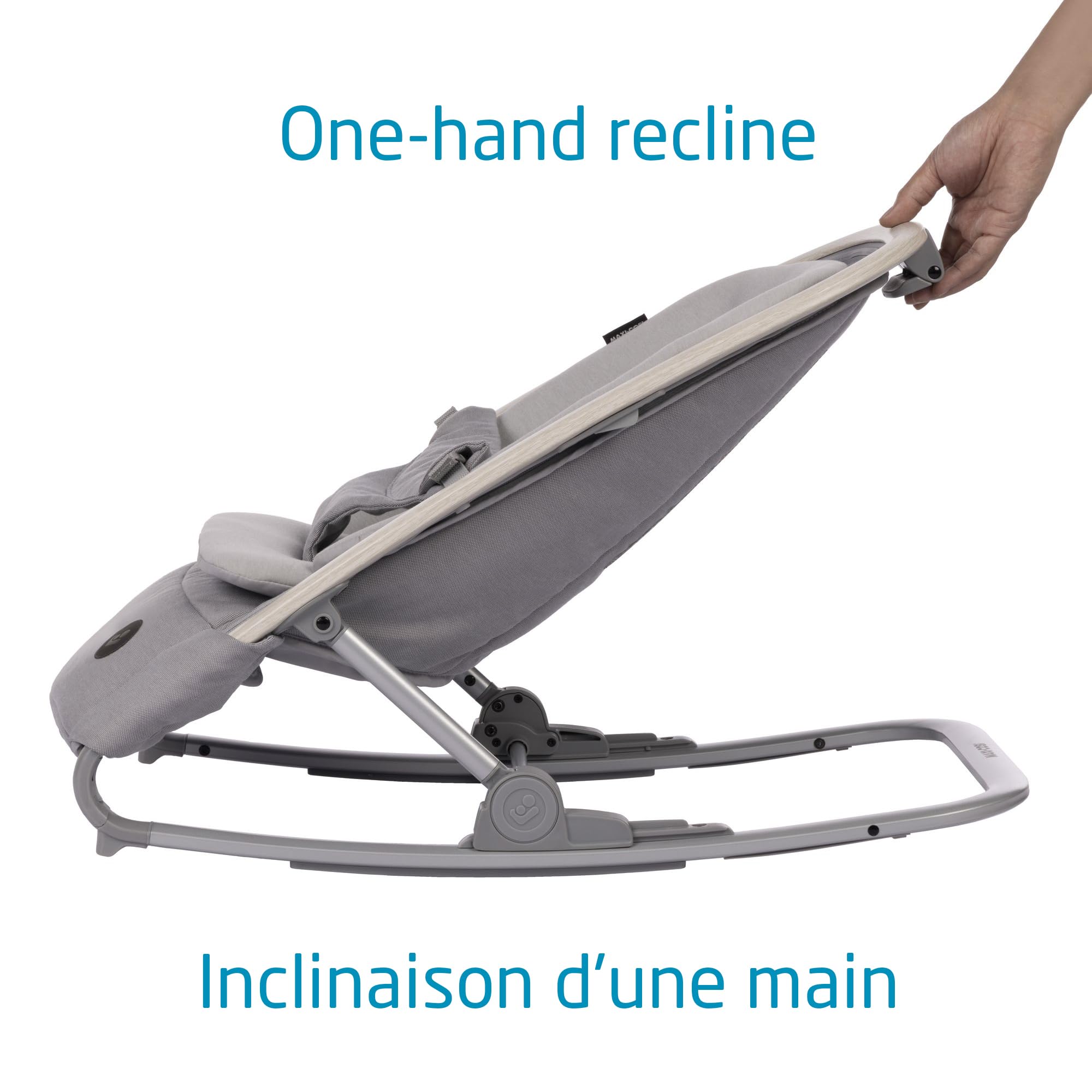 Maxi-Cosi 2-in-1 Kori Rocker, folds flat, travel, washable fabrics, Sand Horizon