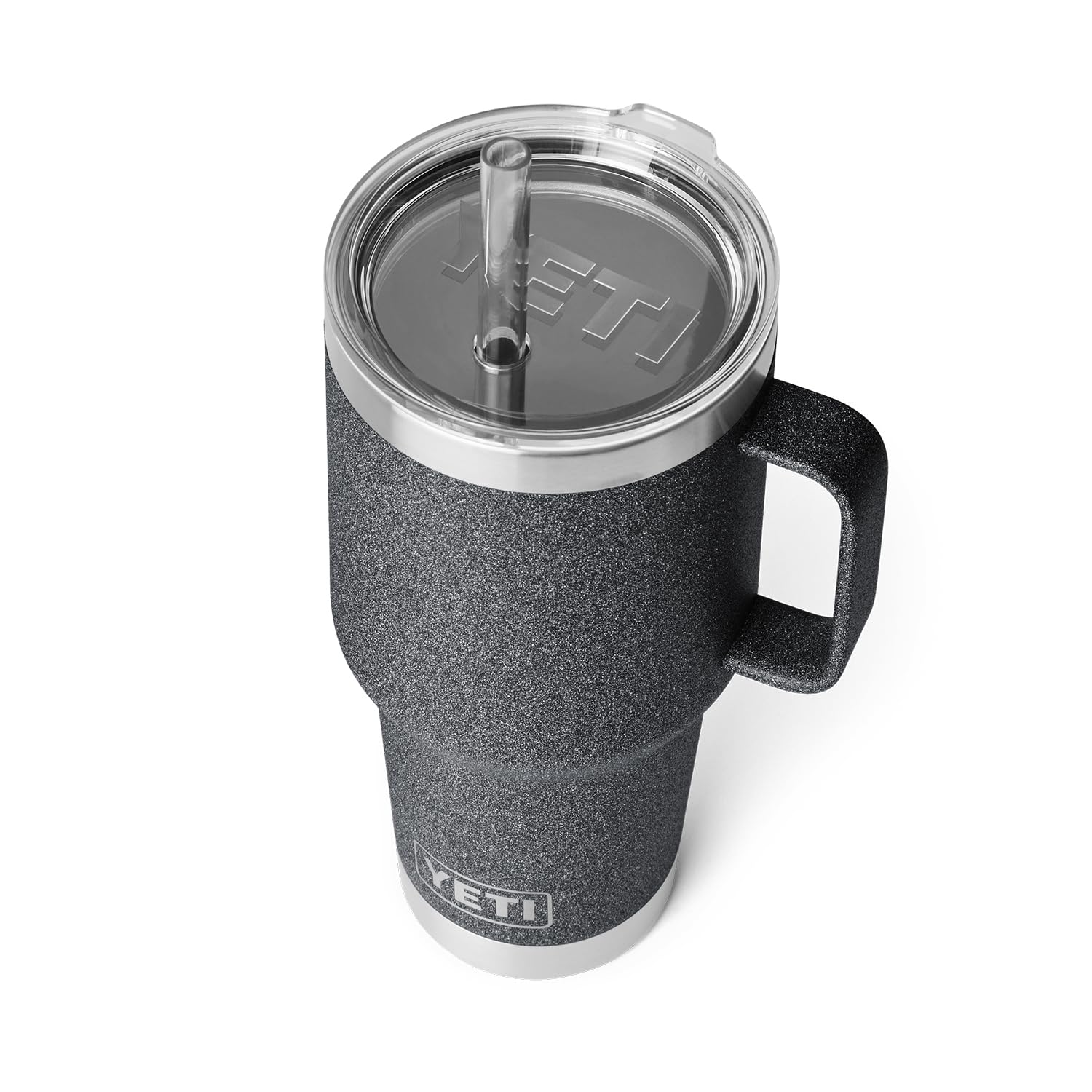 YETI Rambler Tumbler with Handle and Straw Lid, Vacuum Insulated Travel Mug, Stainless Steel