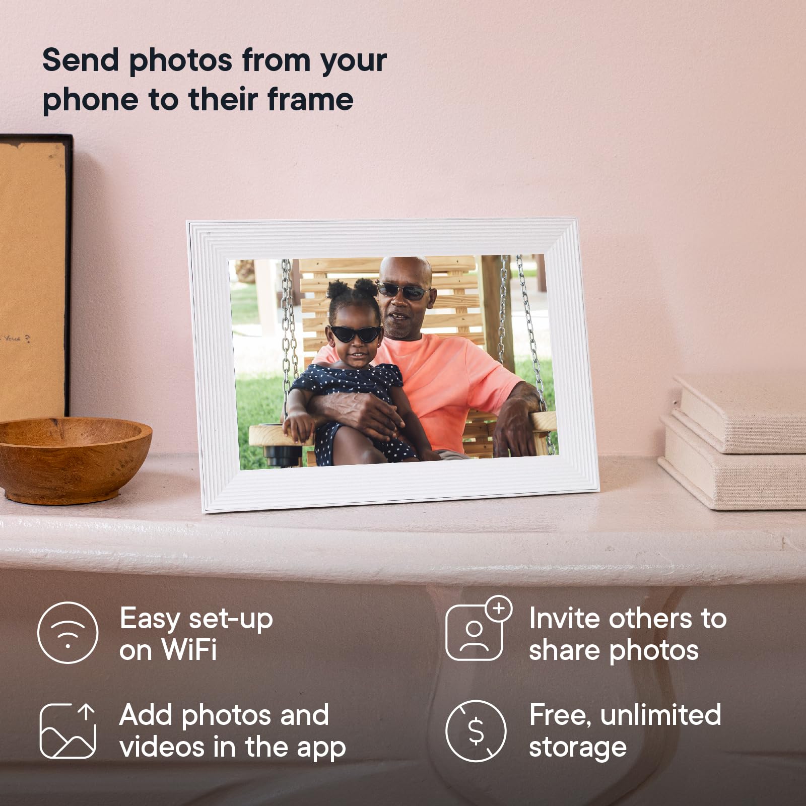 Aura Digital Picture Frame - 10.1" HD Mat Display | Wirecutter&