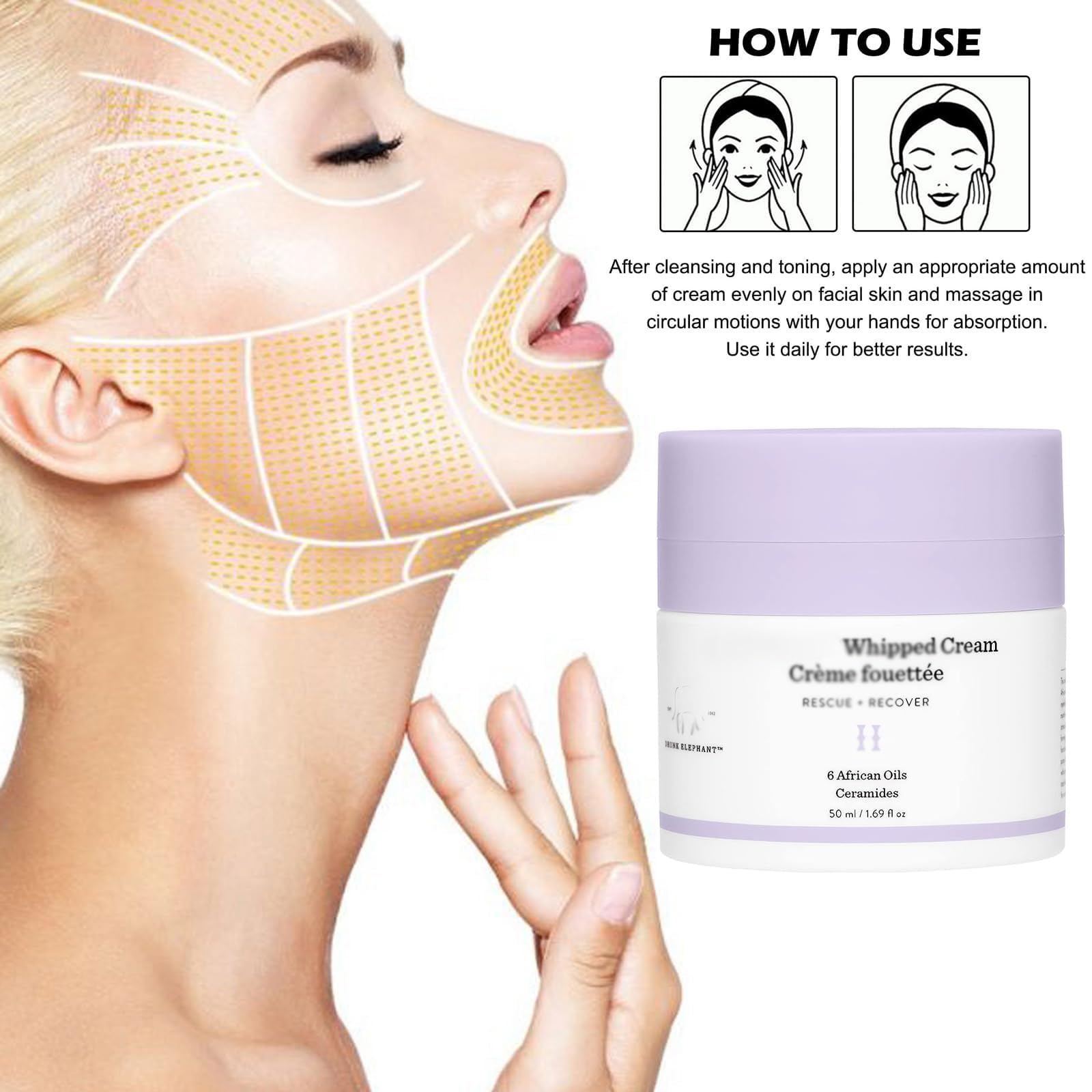 Elephant Bubble Retro Whipped Cream, 50ml Elephant Bubble Whipped Cream, Replenishing Moisturizer for Skin (A-1PCS)