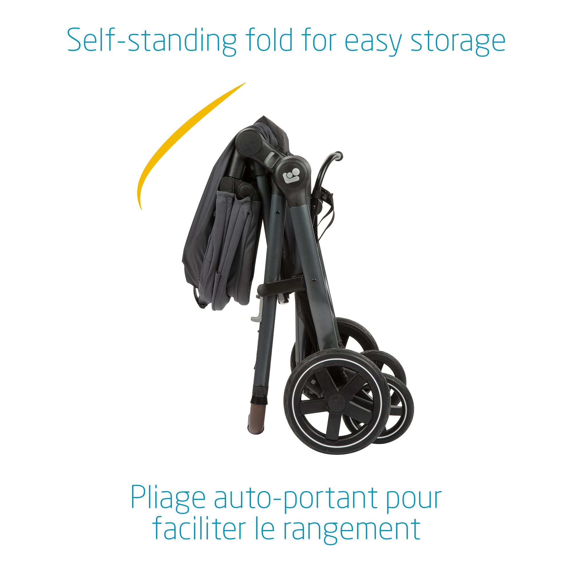 Maxi-Cosi Zelia Max 5-in-1 Modular Travel System, Carraige mode, Reversible toddler seat, Use from birth, Mico infant car seat (included), Polished Pebble